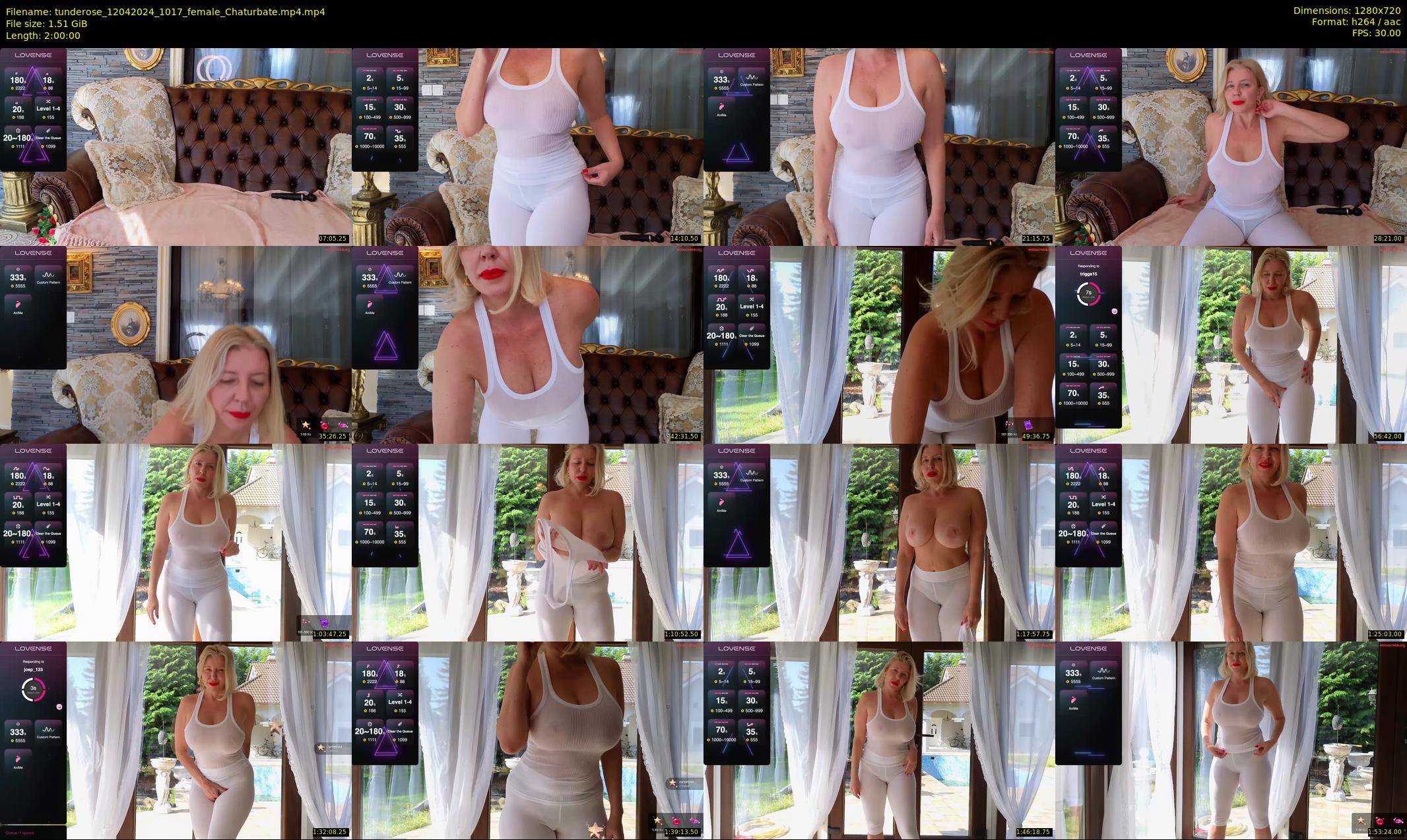 tunderose — 120 minute Chaturbate female cam show recording, 720p, Apr 12, 2024