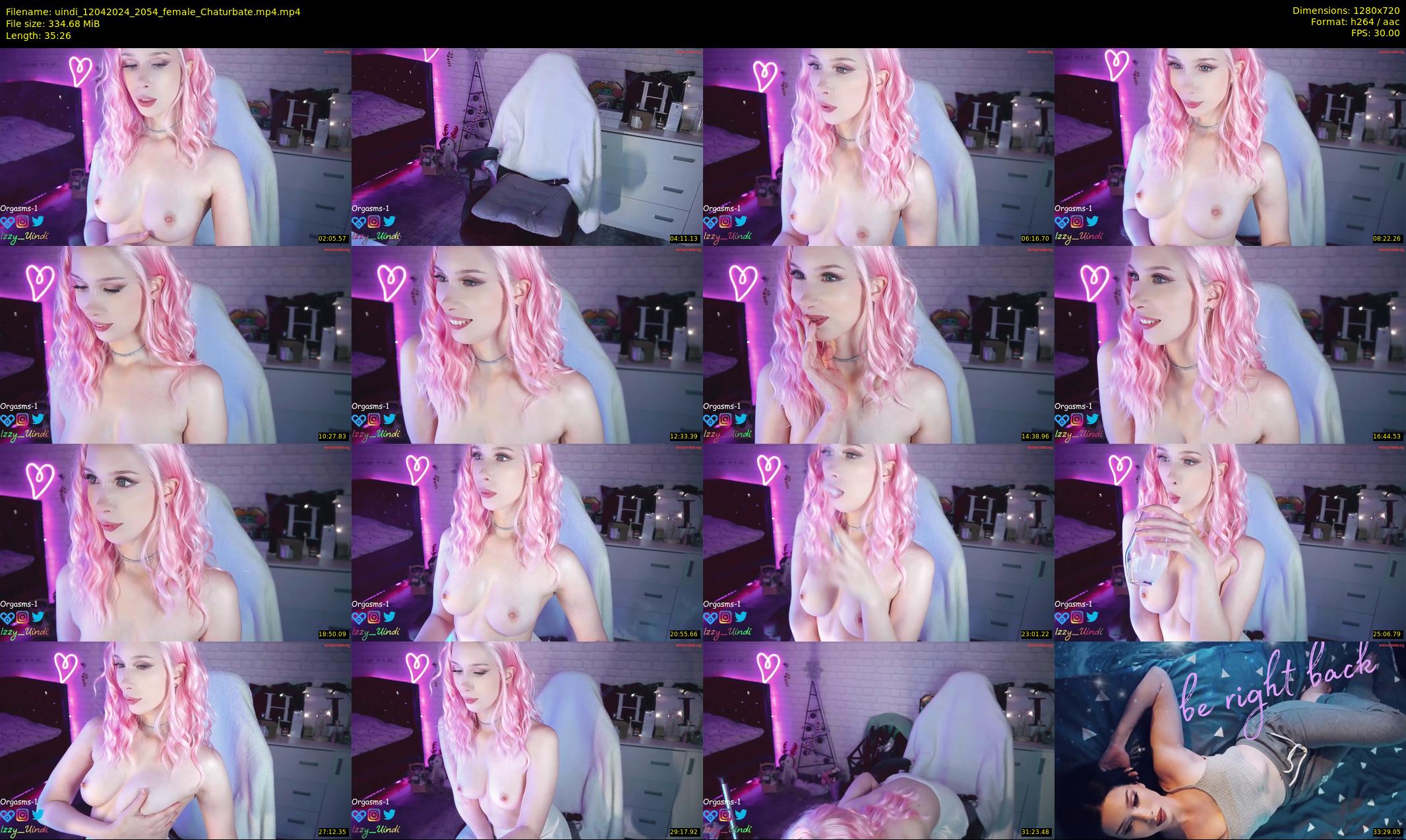 uindi — 36 minute Chaturbate female cam show recording, 720p, Apr 12, 2024