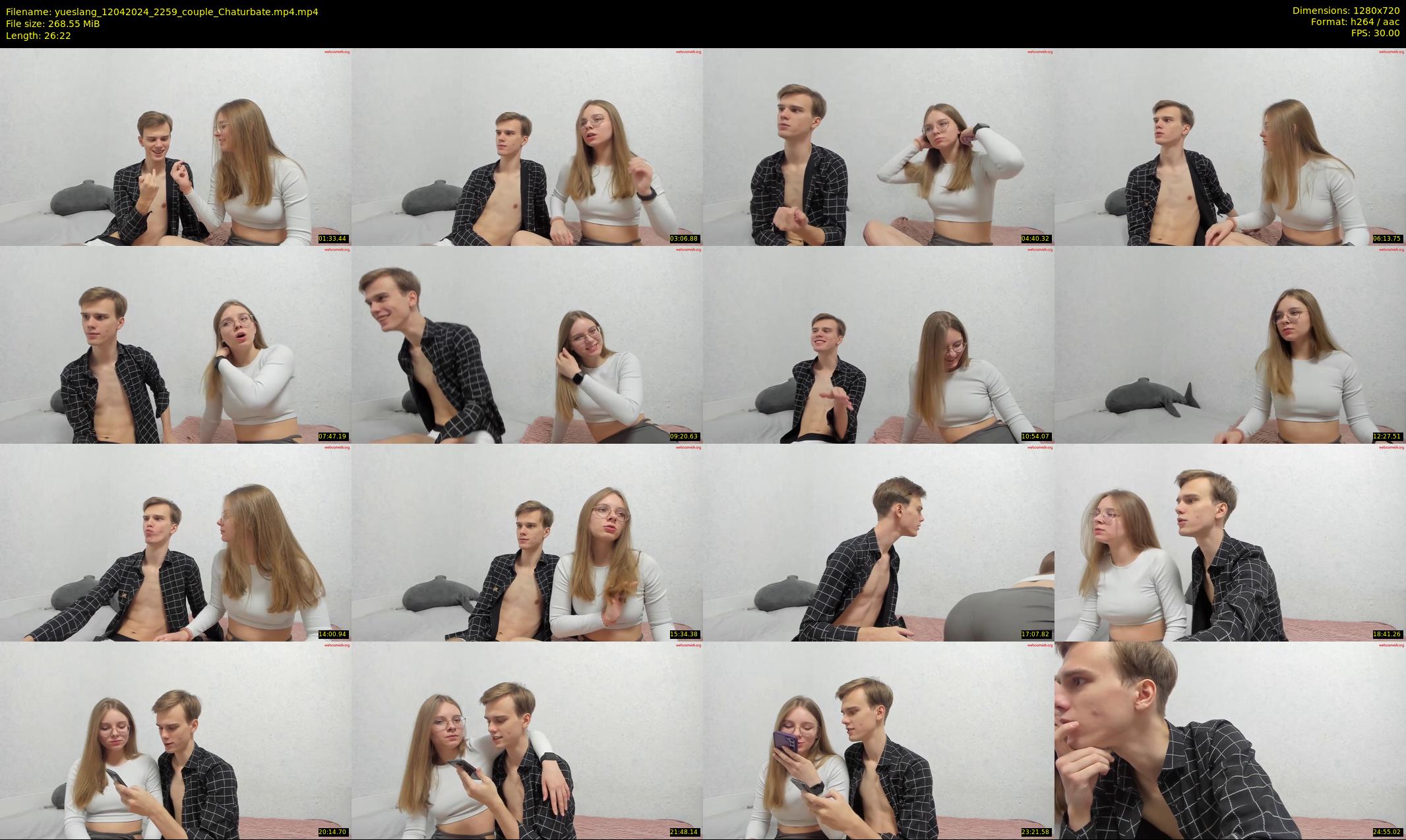yueslang — 27 minute Chaturbate couple cam show recording, 720p, Apr 12, 2024
