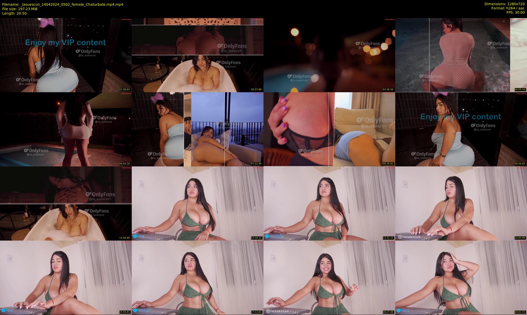 _lasuescun — 21 minute Chaturbate female cam show recording, 720p, Apr 14, 2024