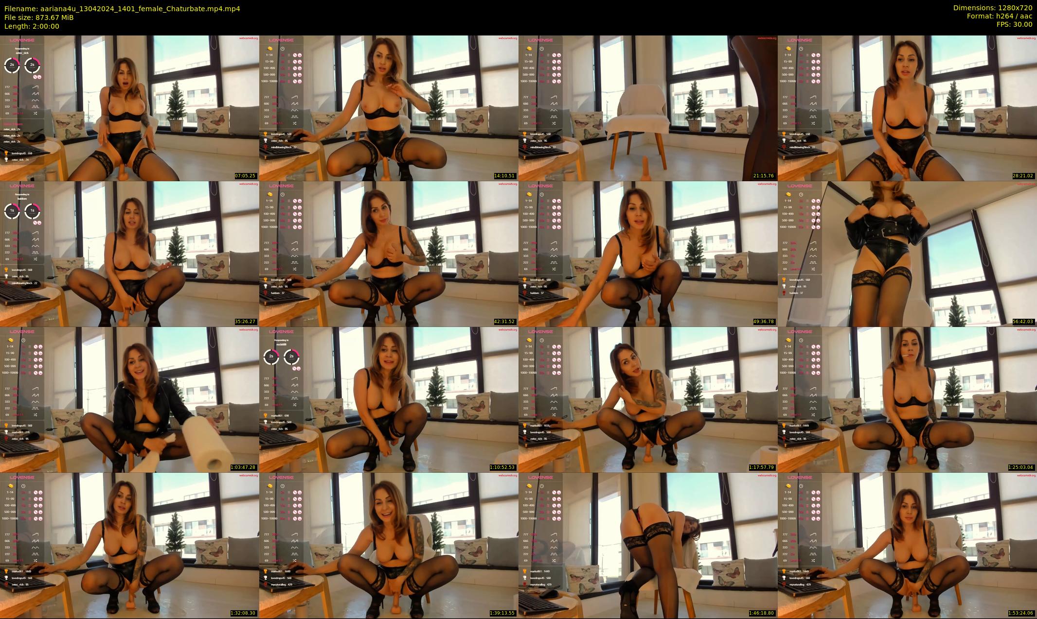 aariana4u — 120 minute Chaturbate female cam show recording, 720p, Apr 13, 2024