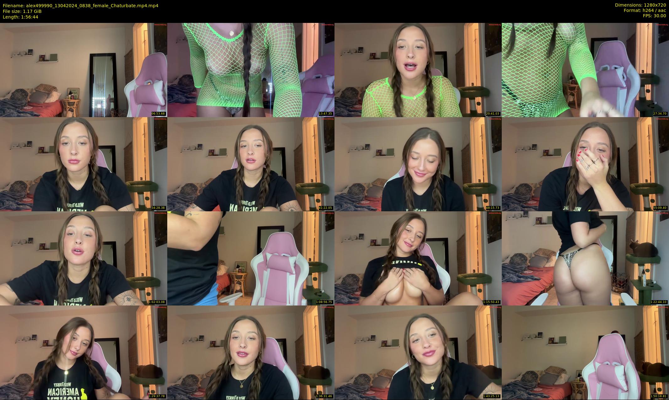 alex499990 — 117 minute Chaturbate female cam show recording, 720p, Apr 13, 2024