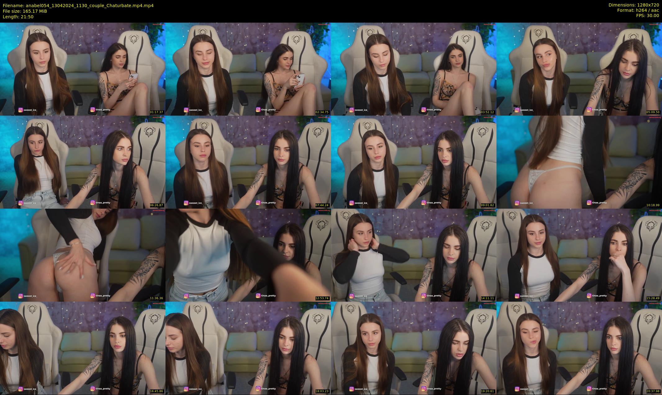anabel054 — 22 minute Chaturbate female cam show recording, 720p, Apr 13, 2024
