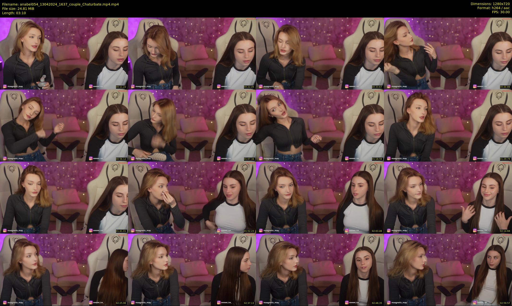 anabel054 — 4 minute Chaturbate female cam show recording, 720p, Apr 13, 2024