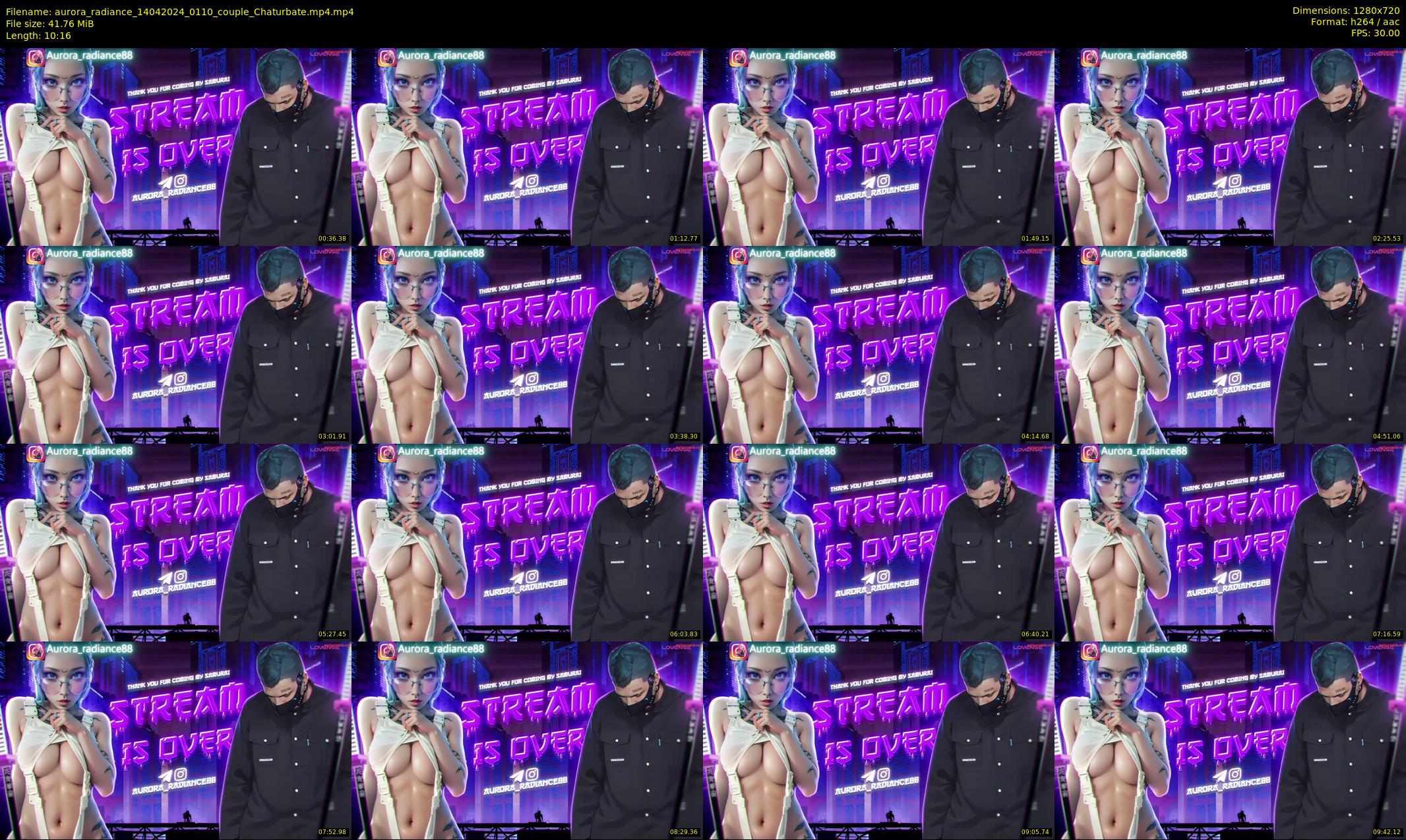 aurora_radiance — 11 minute Chaturbate couple cam show recording, 720p, Apr 14, 2024
