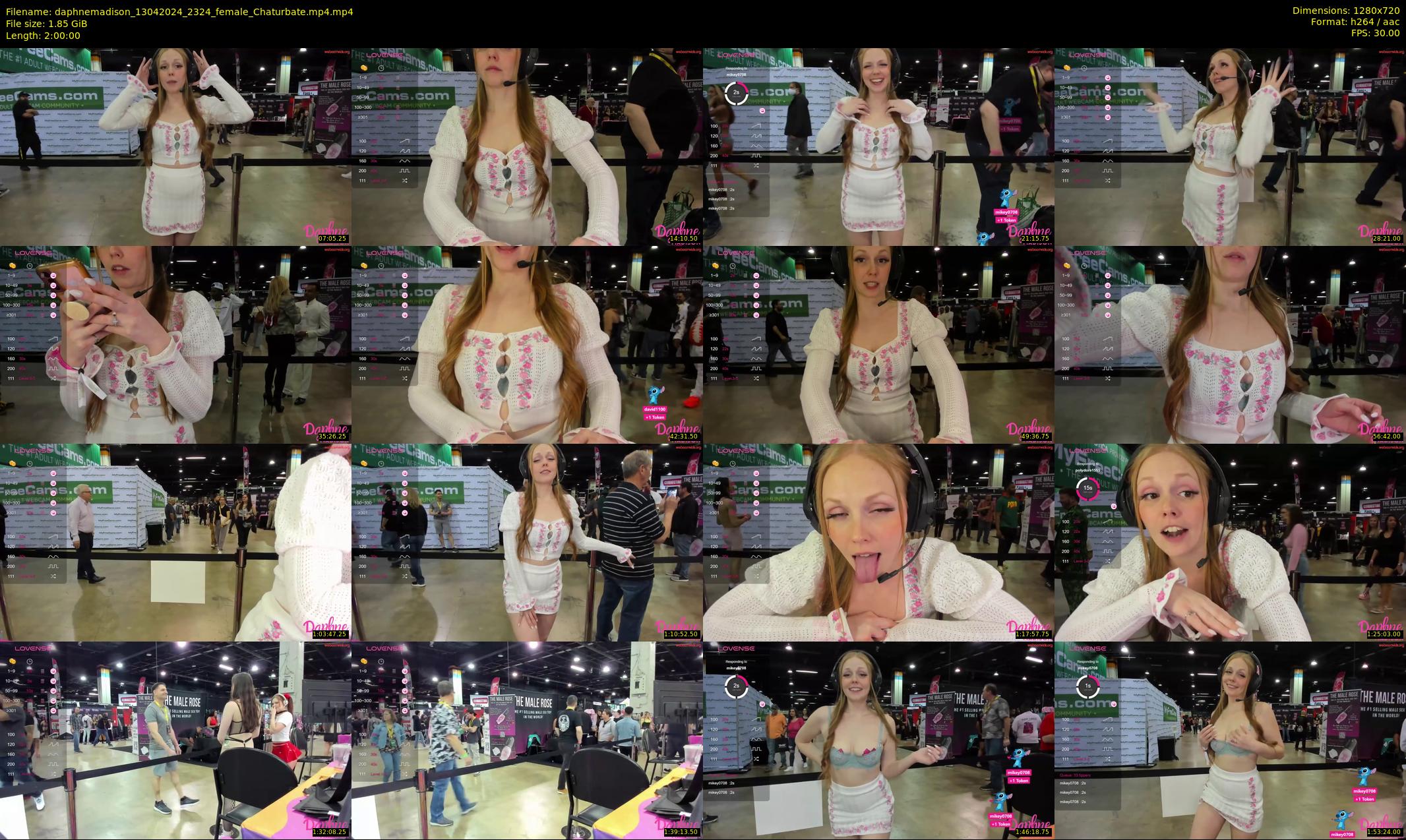 daphnemadison — 120 minute Chaturbate couple cam show recording, 720p, Apr 13, 2024