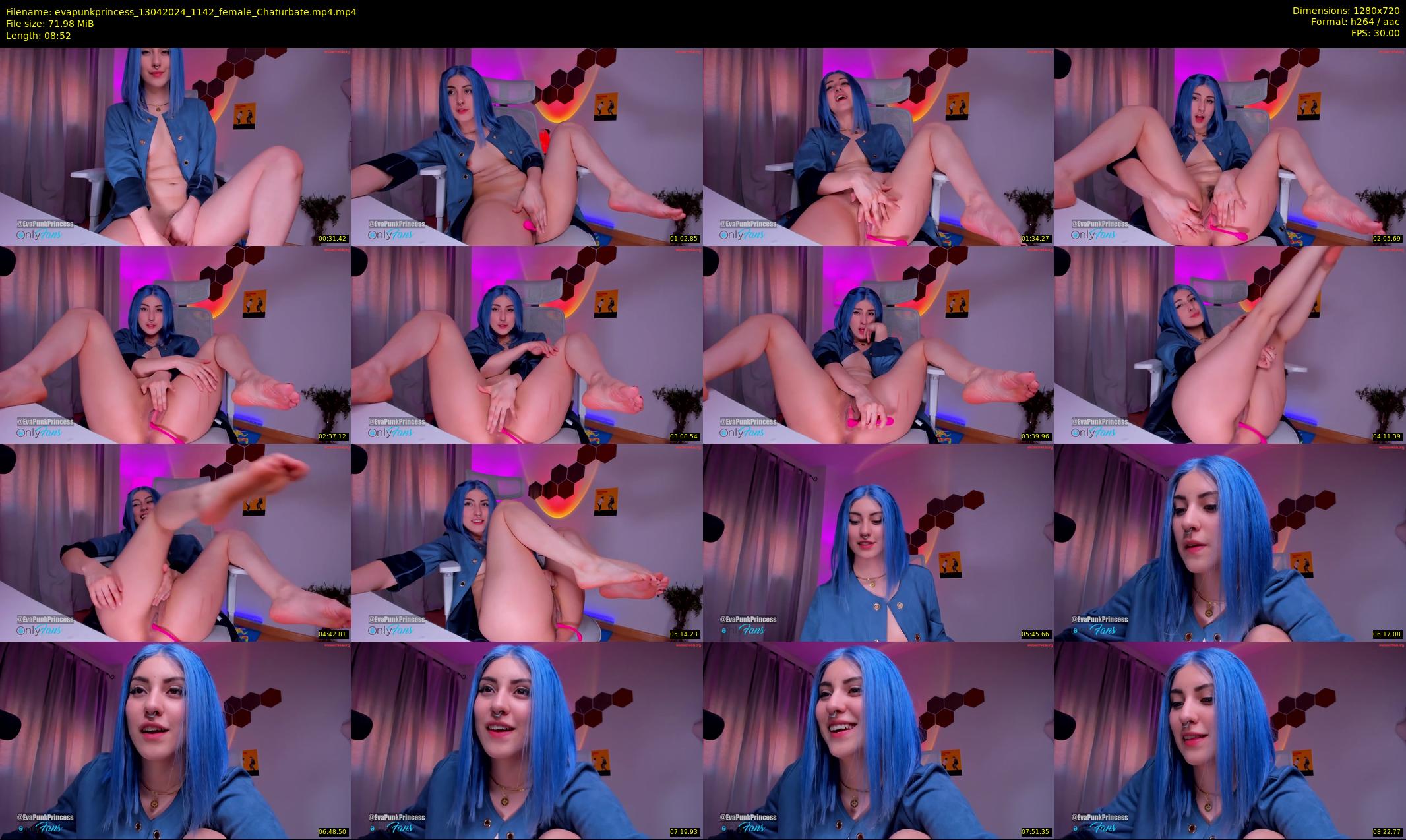 evapunkprincess — 9 minute Chaturbate female cam show recording, 720p, Apr 13, 2024