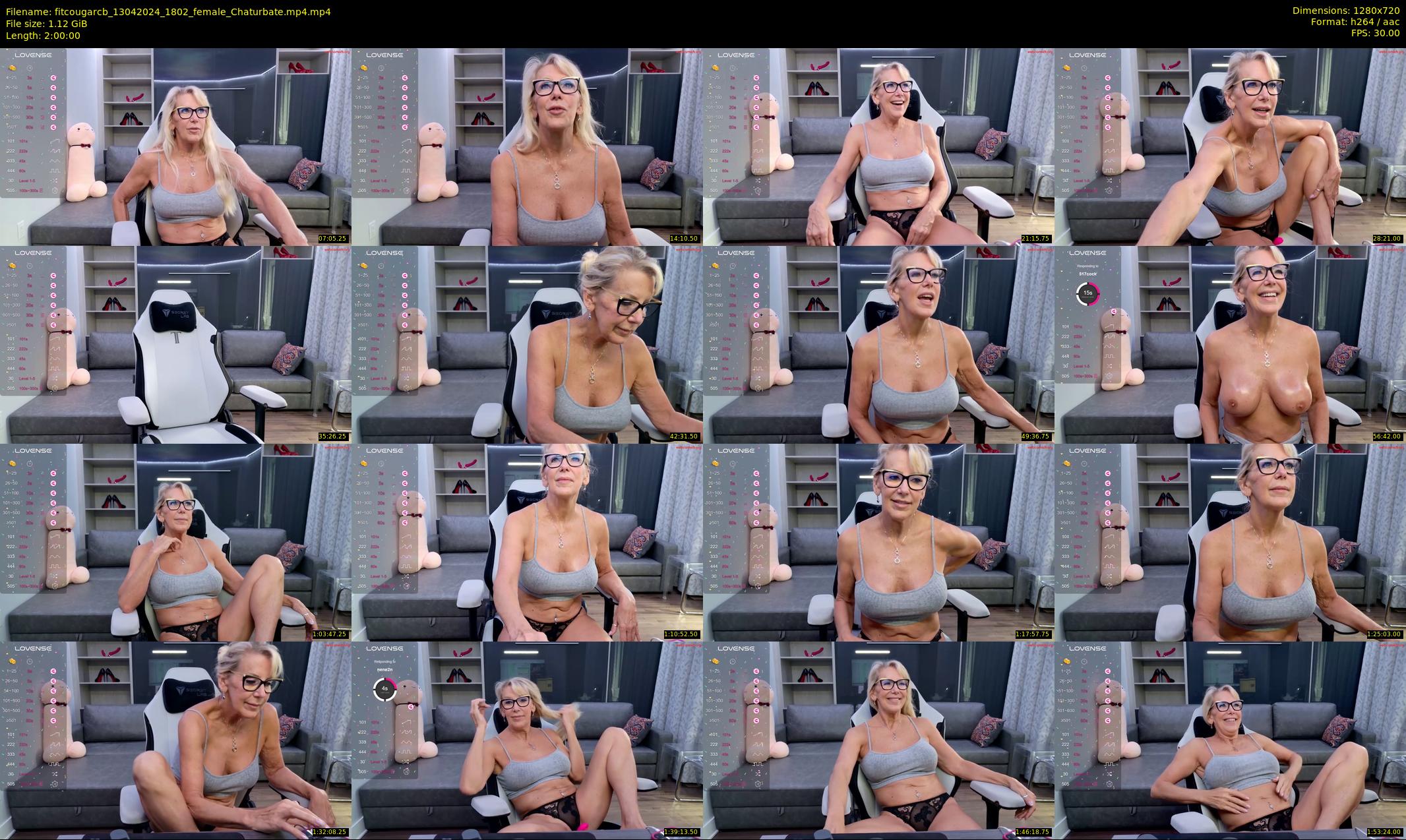 fitcougarcb — 120 minute Chaturbate female cam show recording, 720p, Apr 13, 2024