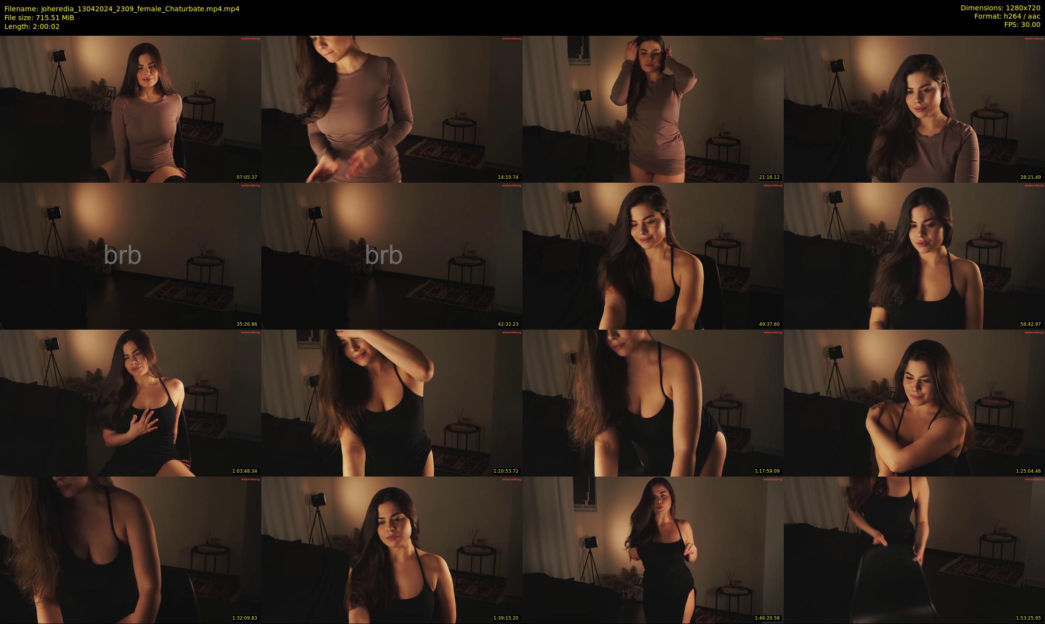 joheredia — 121 minute Chaturbate female cam show recording, 720p, Apr 13, 2024