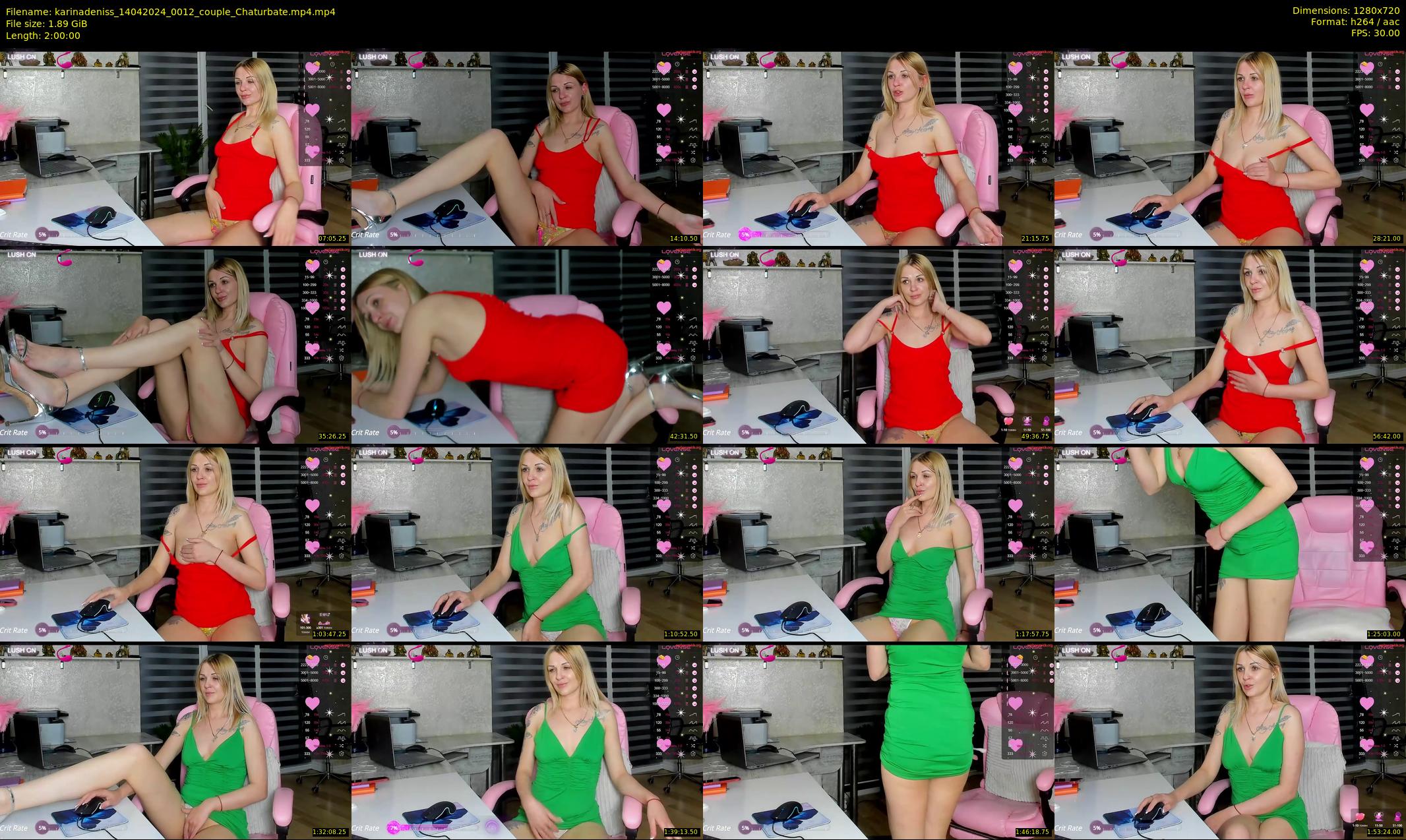 karinadeniss — 120 minute Chaturbate couple cam show recording, 720p, Apr 14, 2024