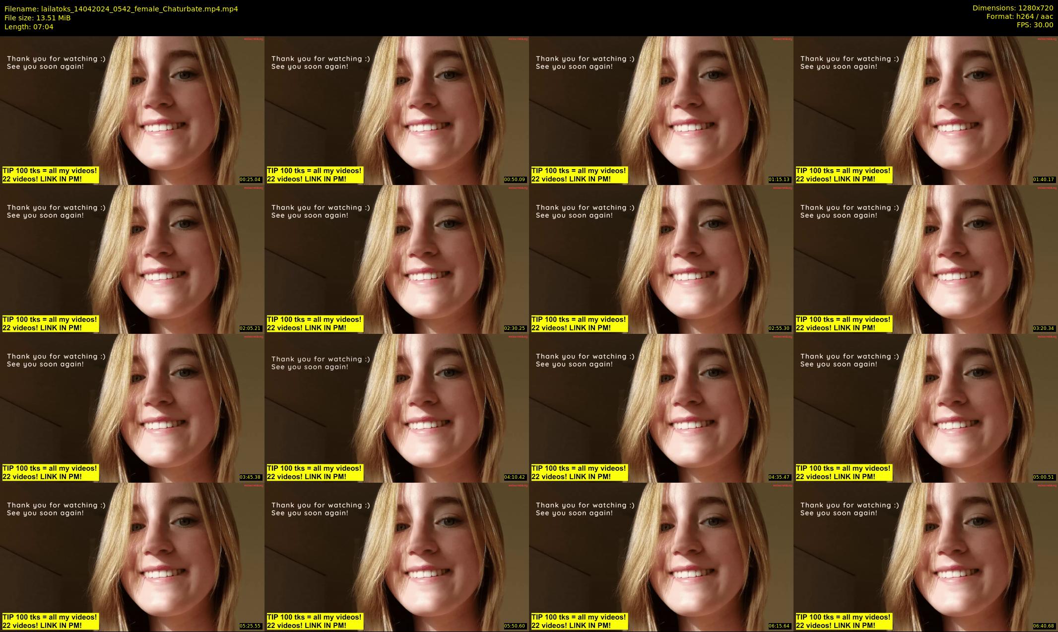 lailatoks — 8 minute Chaturbate female cam show recording, 720p, Apr 14, 2024