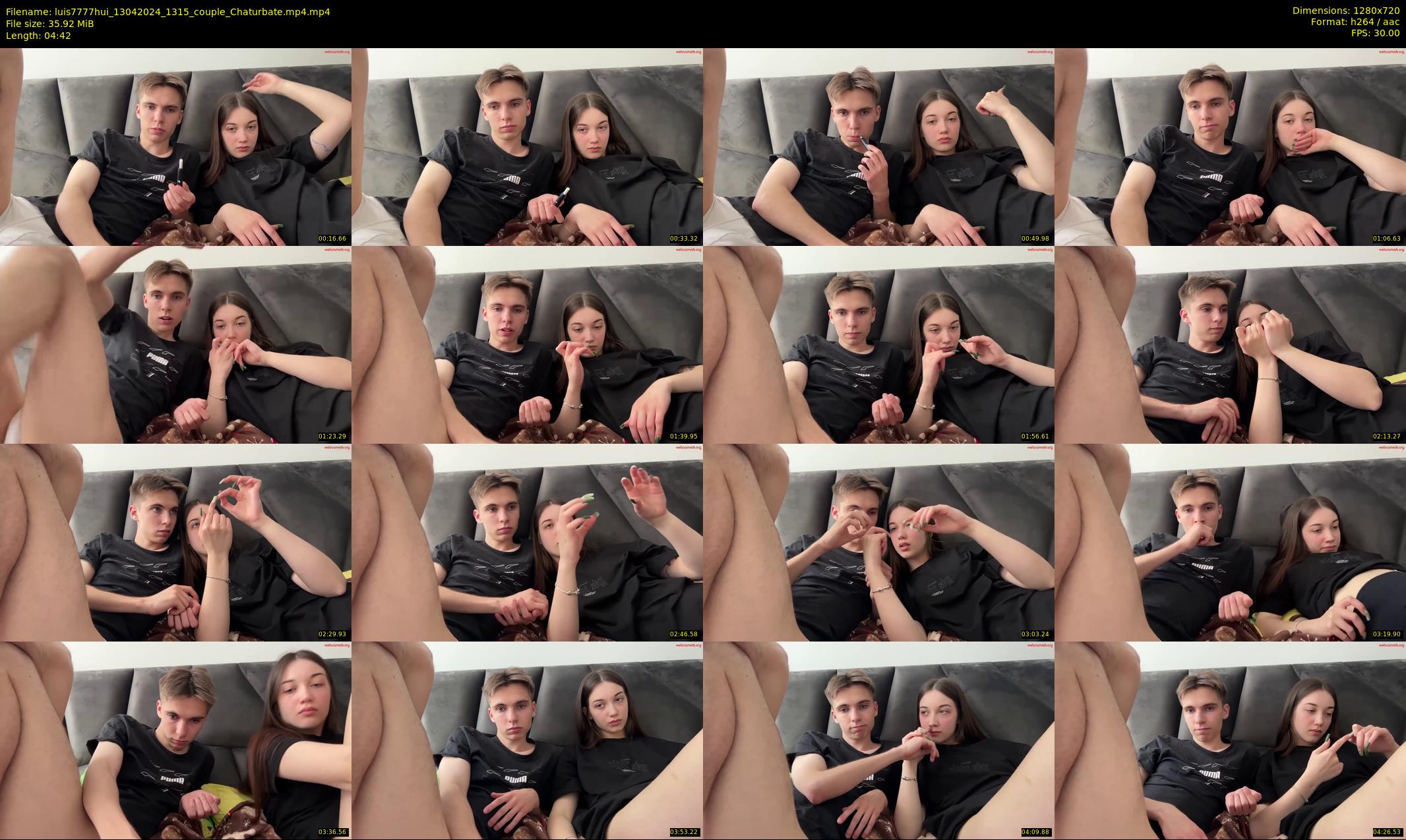 luis7777hui — 5 minute Chaturbate couple cam show recording, 720p, Apr 13, 2024