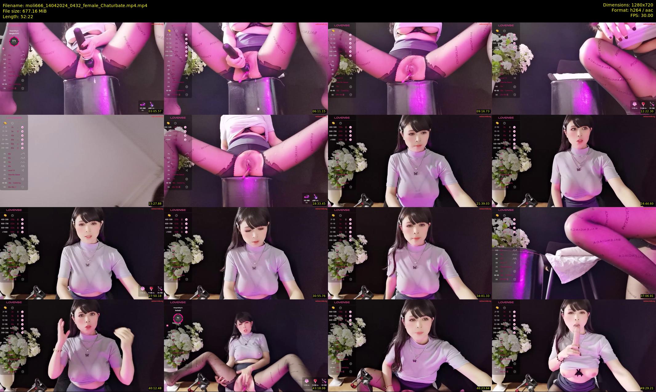 moli666 — 53 minute Chaturbate female cam show recording, 720p, Apr 14, 2024