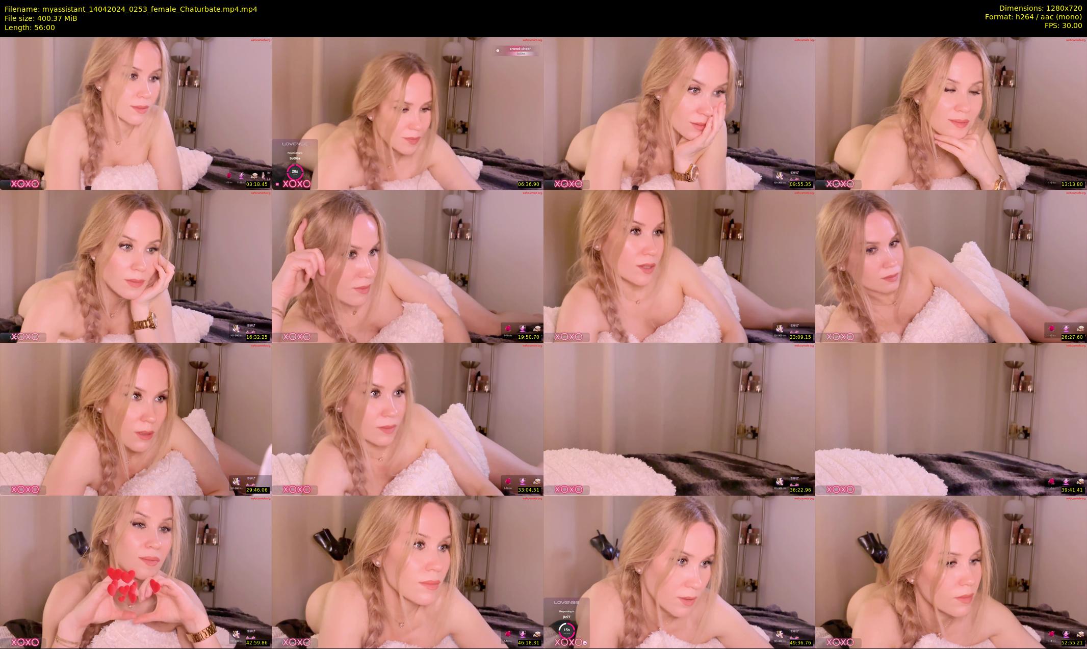 myassistant — 56 minute Chaturbate female cam show recording, 720p, Apr 14, 2024