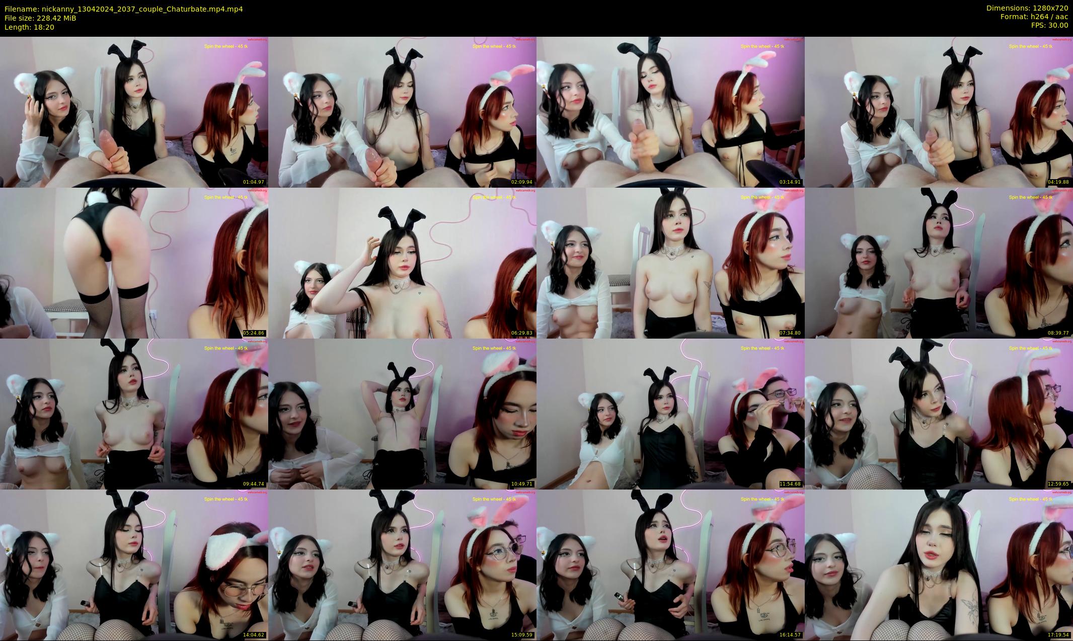 nickanny — 19 minute Chaturbate couple cam show recording, 720p, Apr 13, 2024