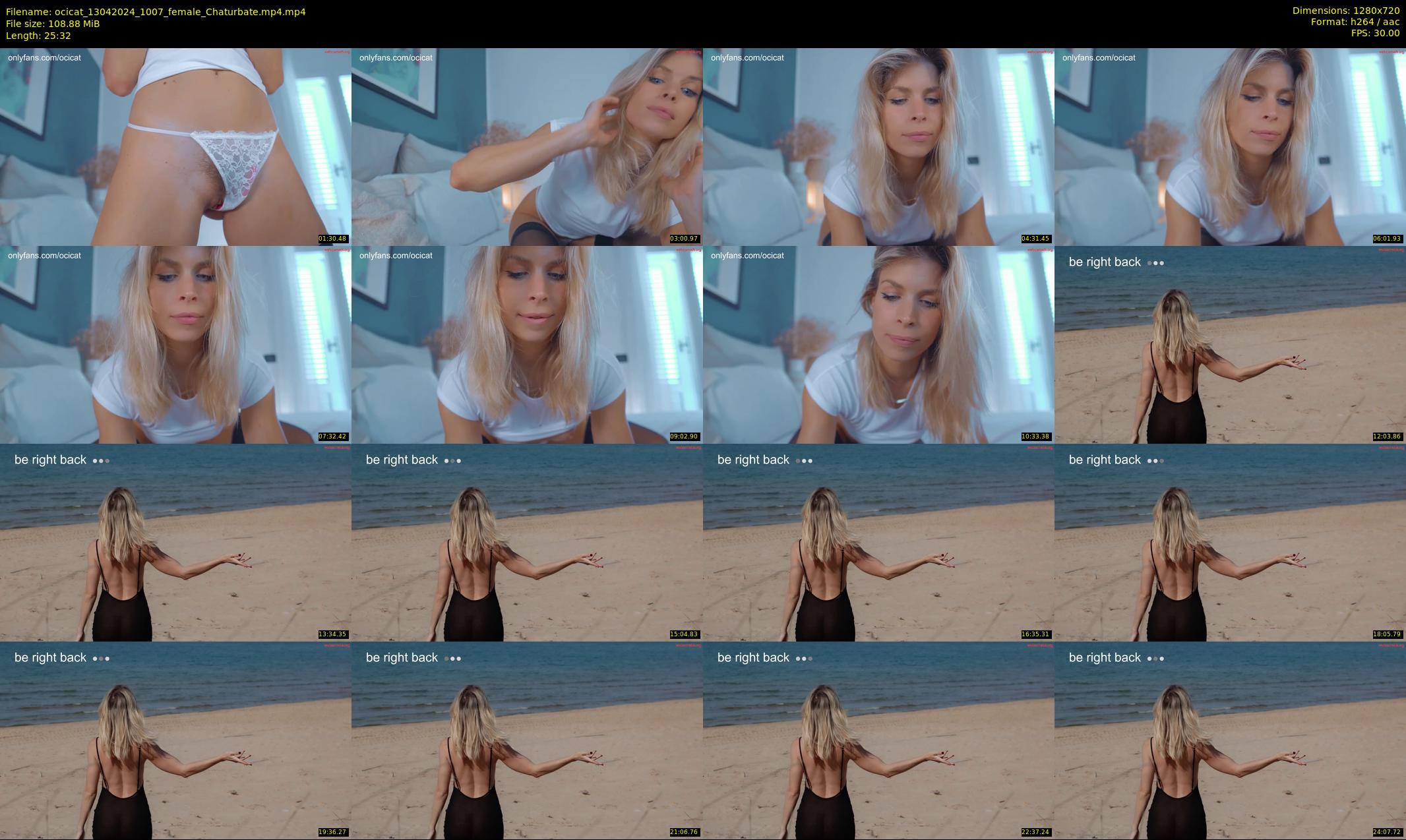 ocicat — 26 minute Chaturbate female cam show recording, 720p, Apr 13, 2024