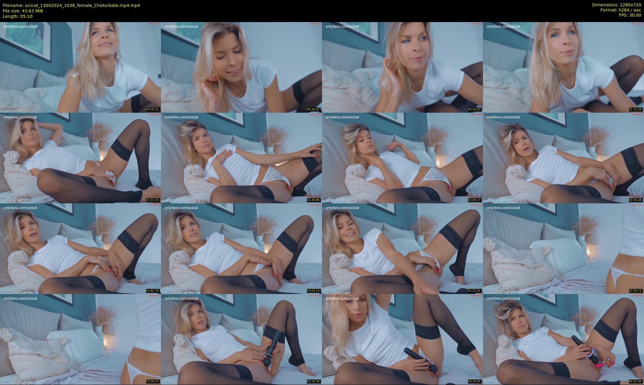 ocicat — 6 minute Chaturbate female cam show recording, 720p, Apr 13, 2024