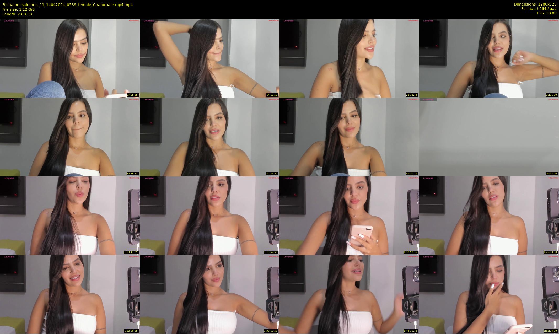salomee_11 — 120 minute Chaturbate female cam show recording, 720p, Apr 14, 2024