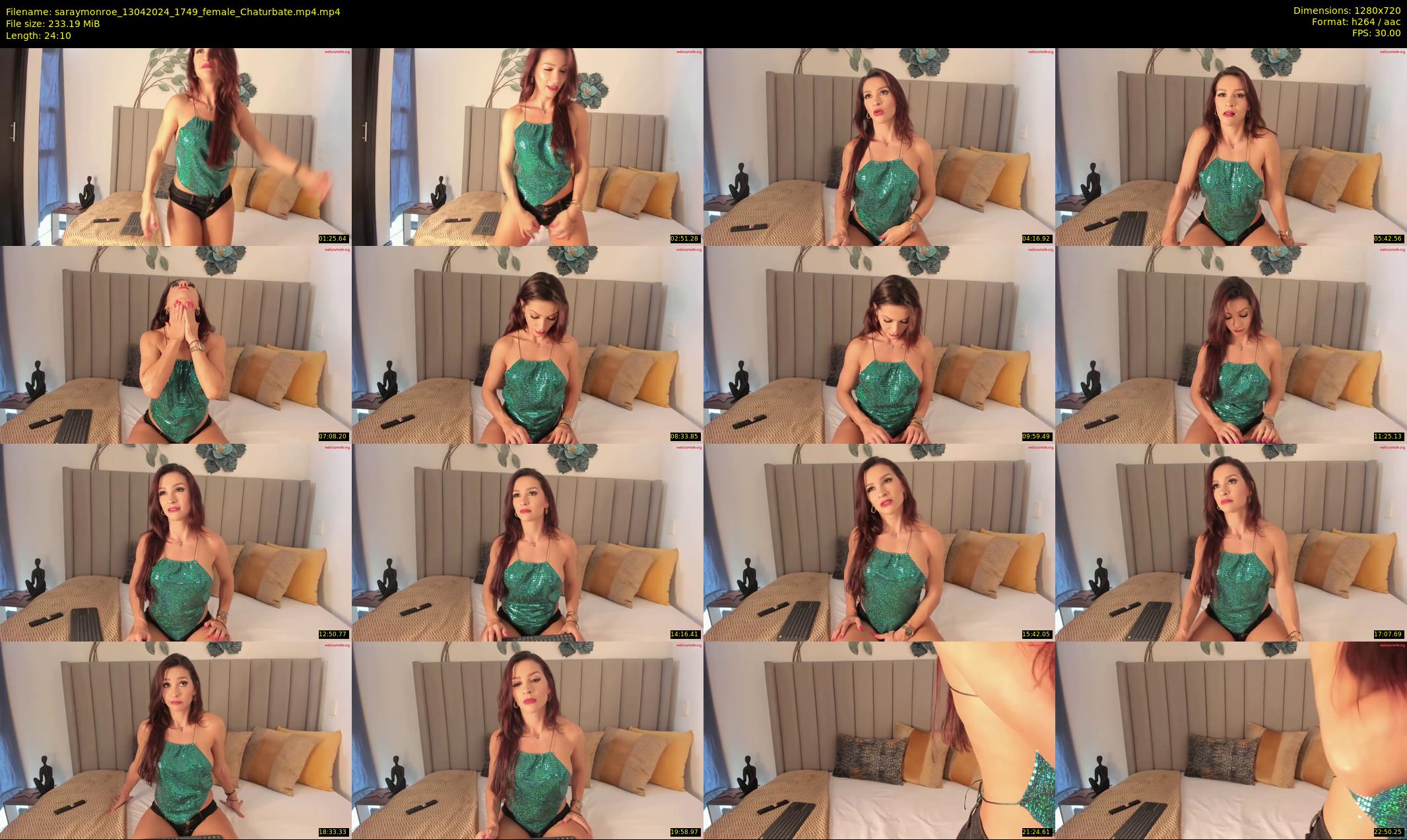 saraymonroe — 25 minute Chaturbate female cam show recording, 720p, Apr 13, 2024