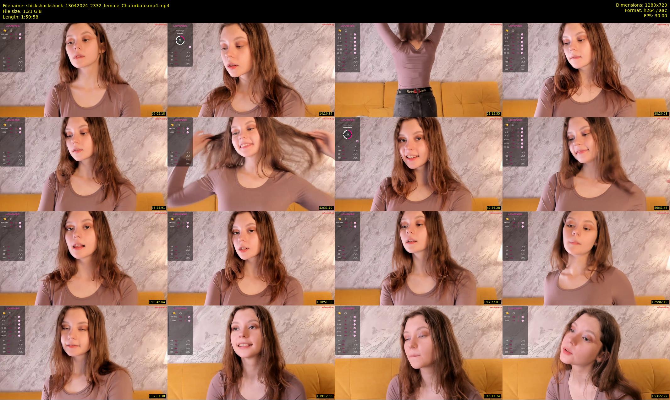 shickshackshock — 120 minute Chaturbate female cam show recording, 720p, Apr 13, 2024