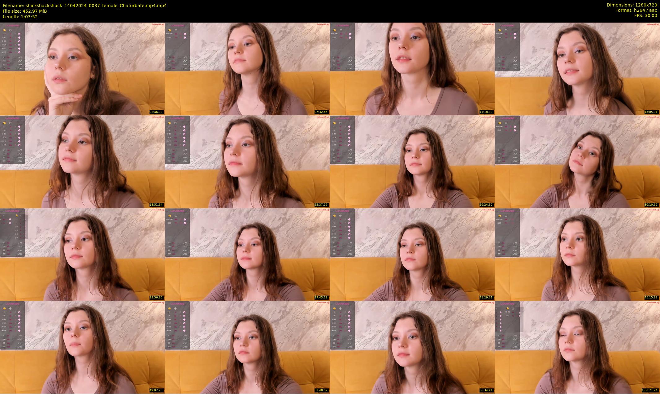 shickshackshock — 64 minute Chaturbate female cam show recording, 720p, Apr 14, 2024
