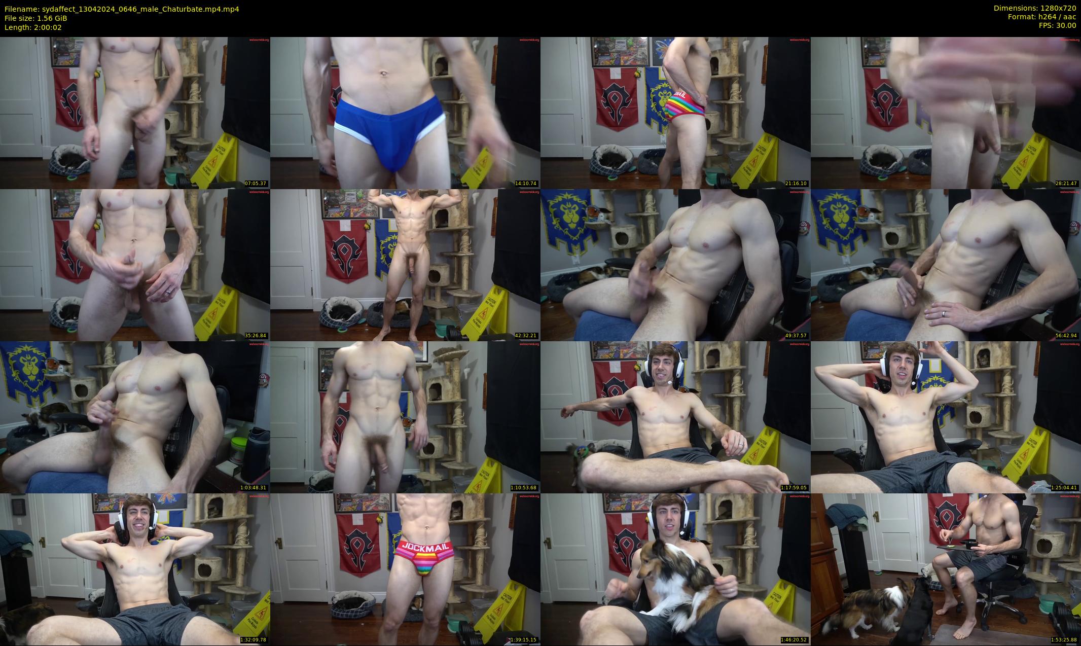 sydaffect — 121 minute Chaturbate male cam show recording, 720p, Apr 13, 2024
