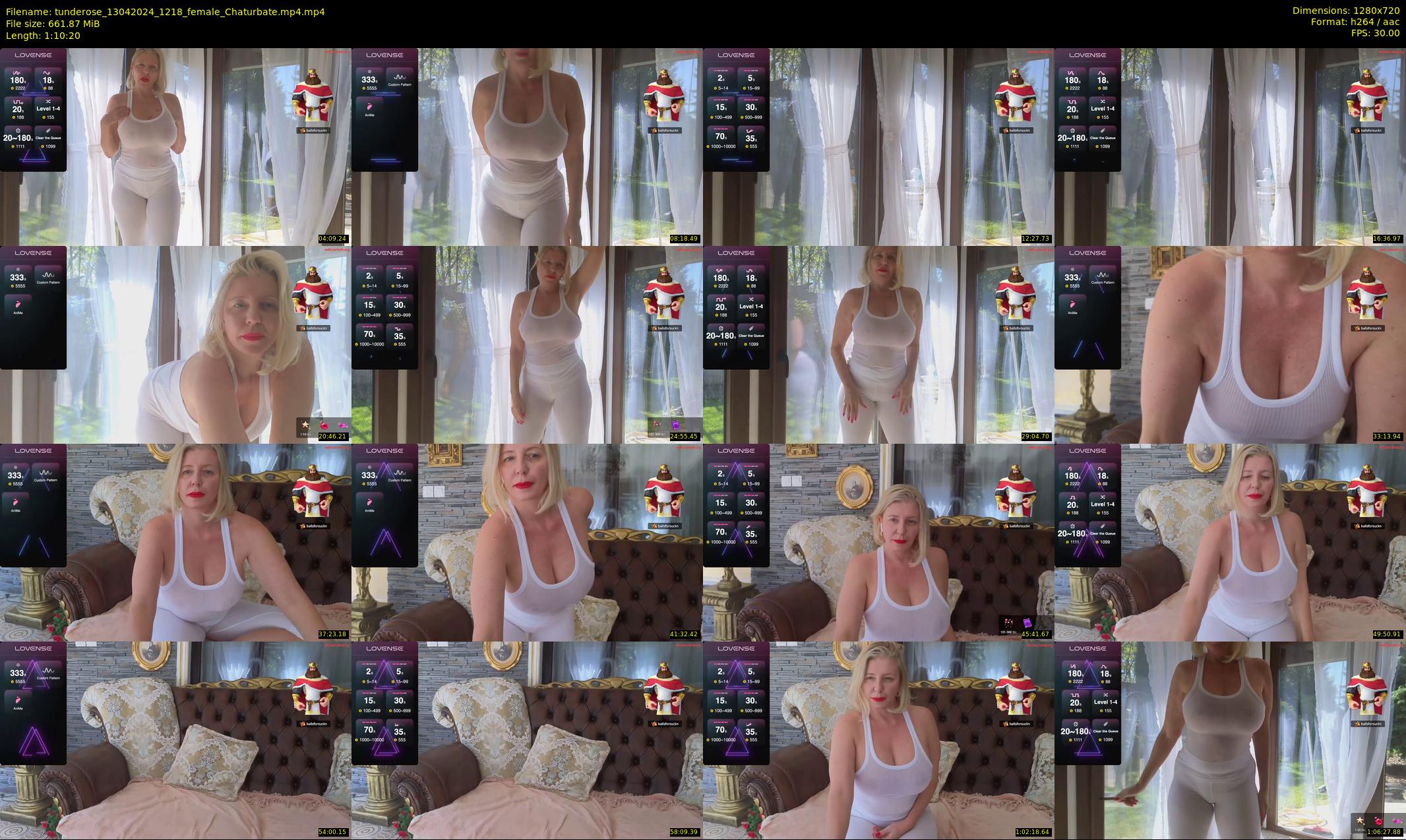tunderose — 71 minute Chaturbate female cam show recording, 720p, Apr 13, 2024