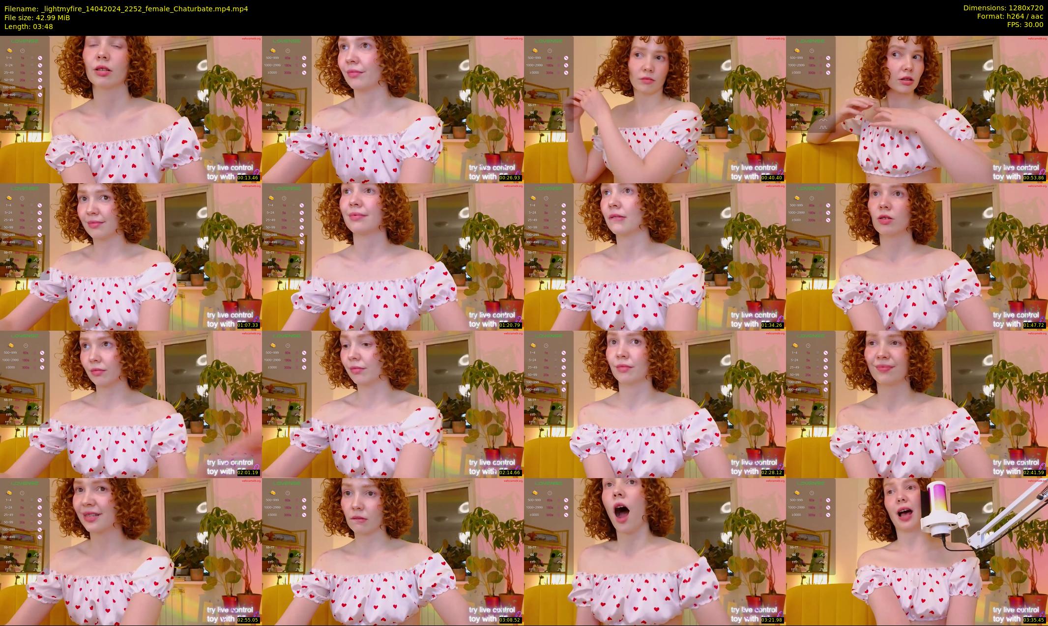 _lightmyfire — 4 minute Chaturbate female cam show recording, 720p, Apr 14, 2024