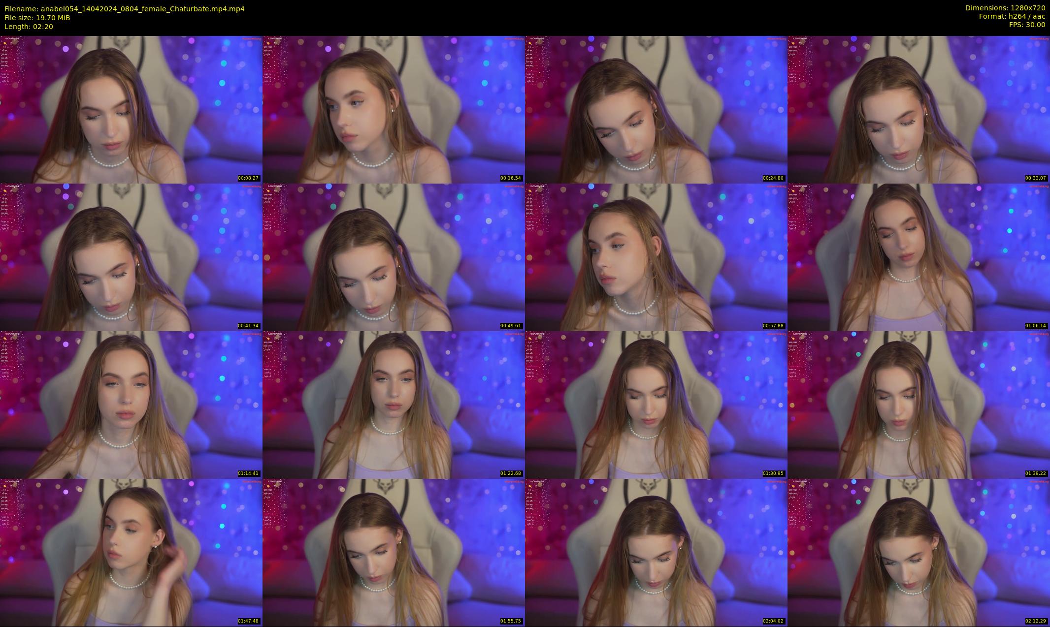 anabel054 — 3 minute Chaturbate female cam show recording, 720p, Apr 14, 2024
