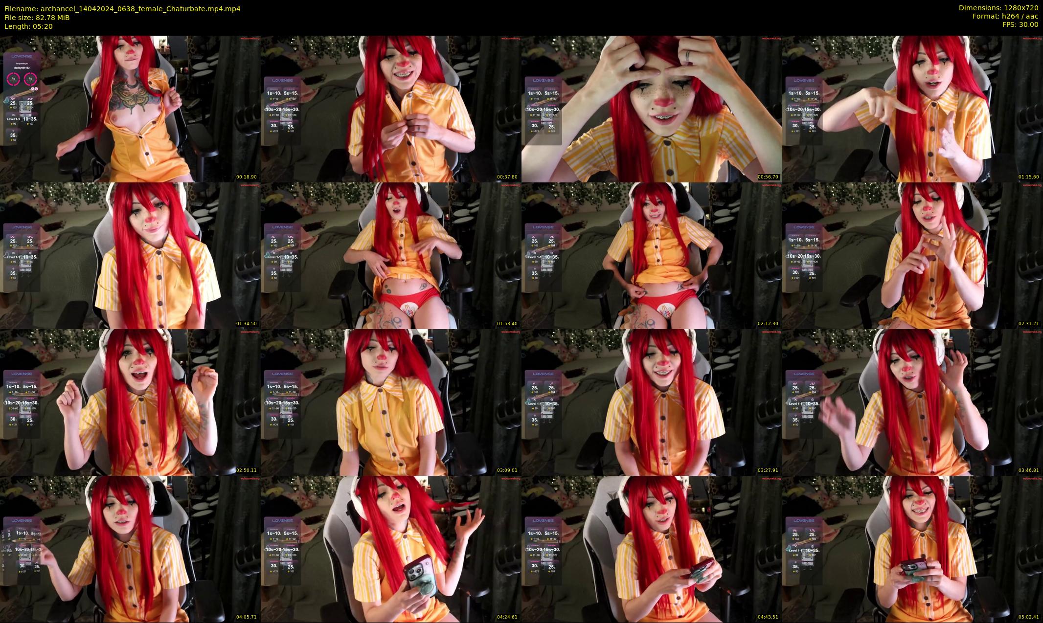 archancel — 6 minute Chaturbate female cam show recording, 720p, Apr 14, 2024