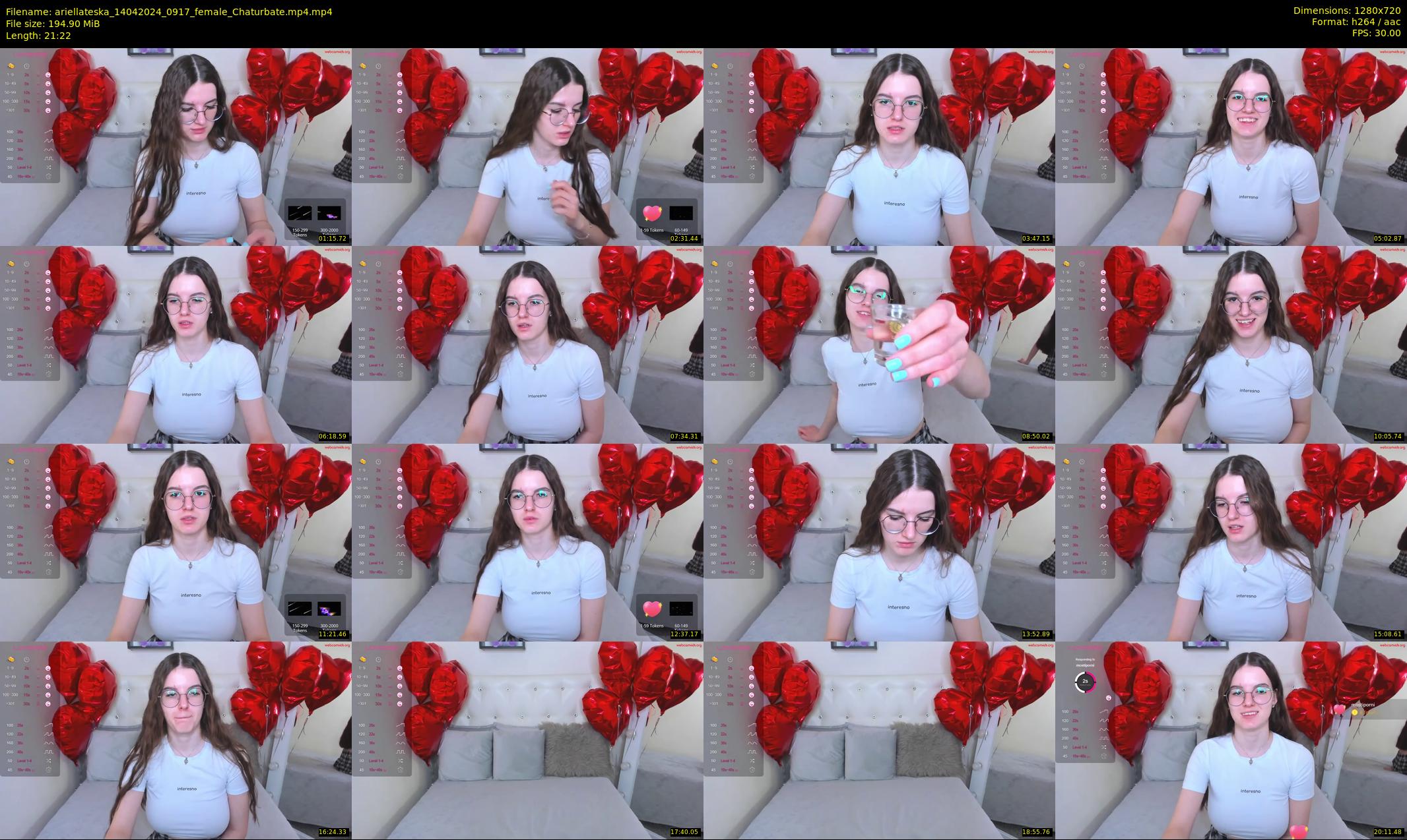 ariellateska — 22 minute Chaturbate female cam show recording, 720p, Apr 14, 2024