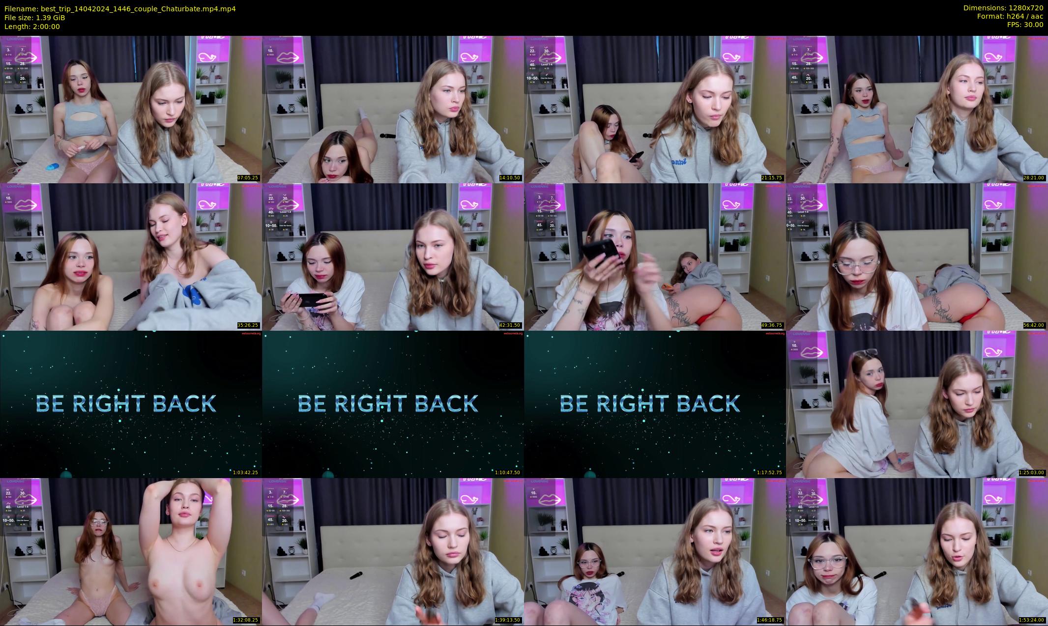 best_trip — 120 minute Chaturbate couple cam show recording, 720p, Apr 14, 2024