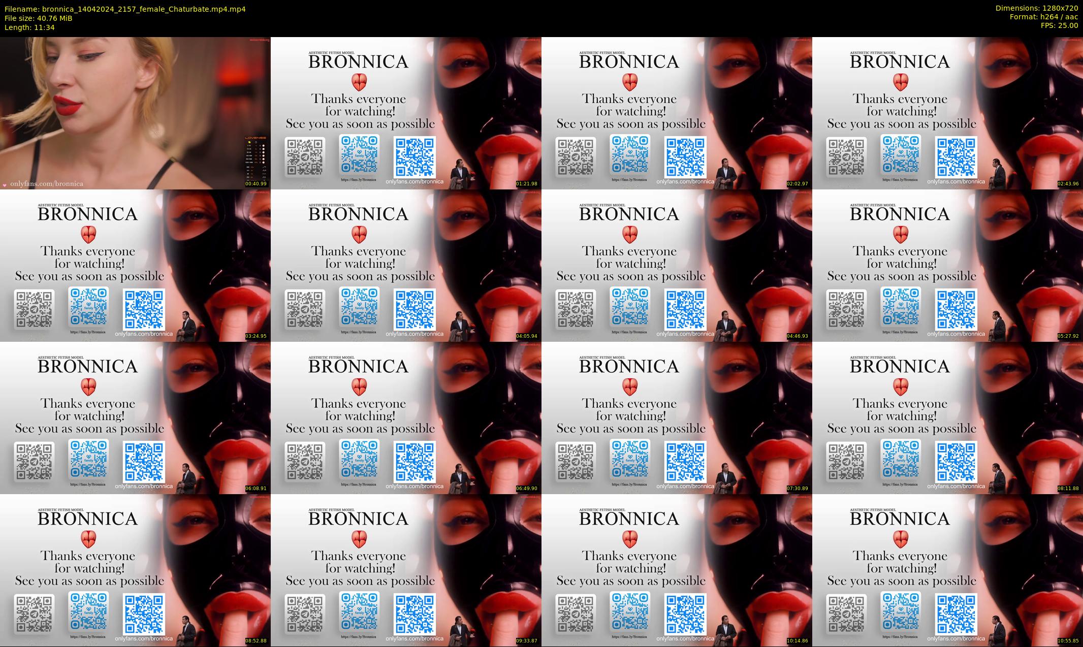 bronnica — 12 minute Chaturbate female cam show recording, 720p, Apr 14, 2024