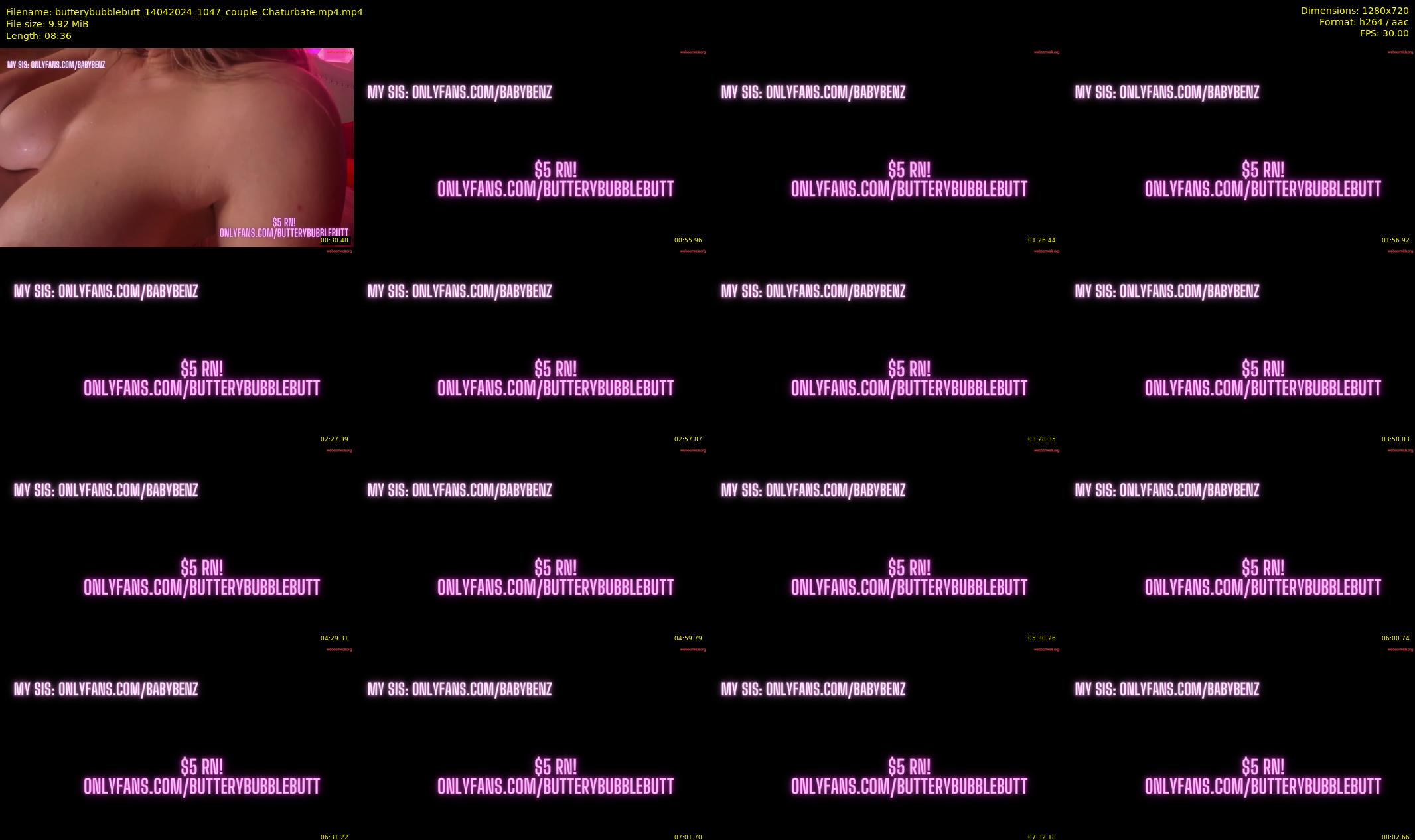 butterybubblebutt — 9 minute Chaturbate couple cam show recording, 720p, Apr 14, 2024