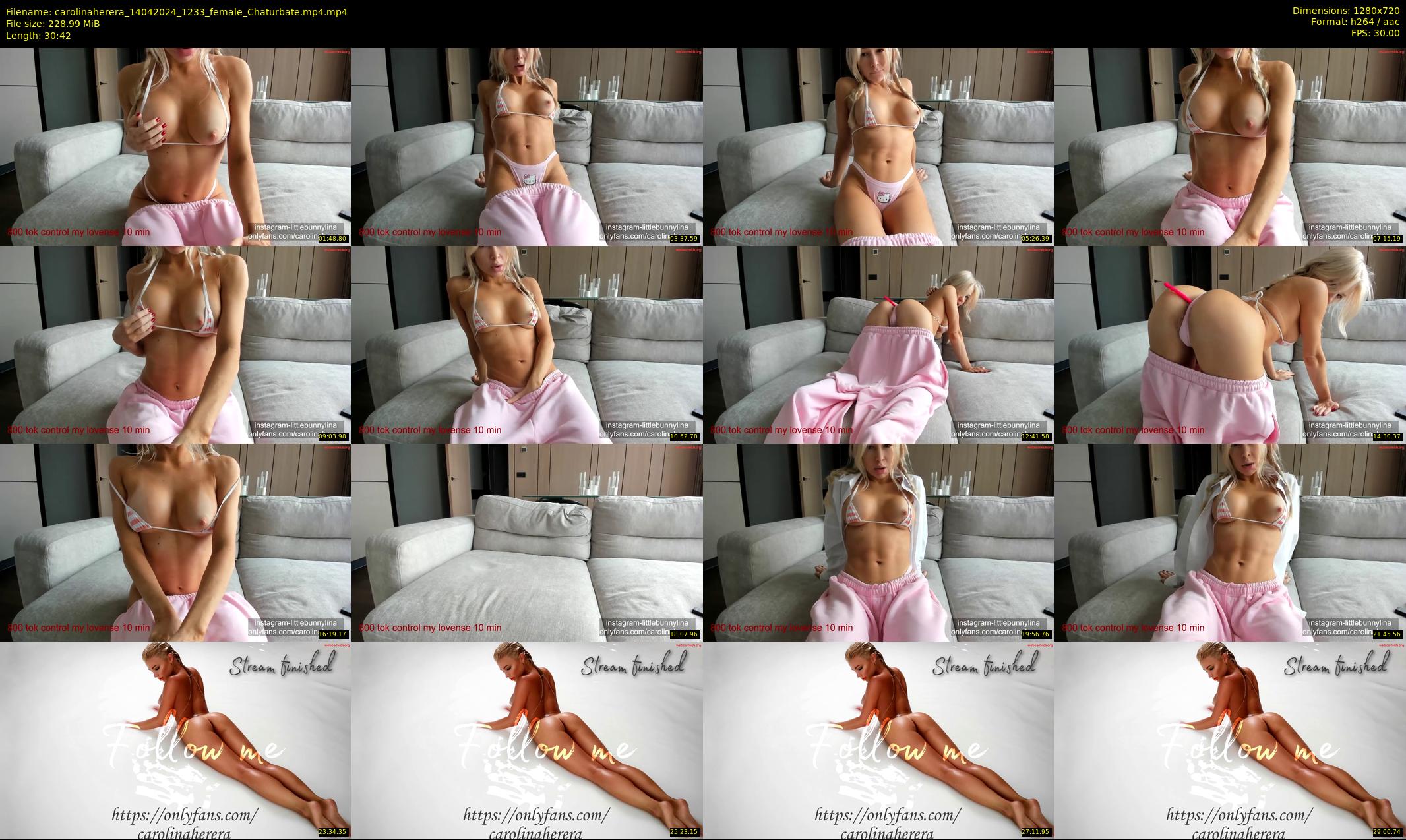 carolinaherera — 31 minute Chaturbate female cam show recording, 720p, Apr 14, 2024