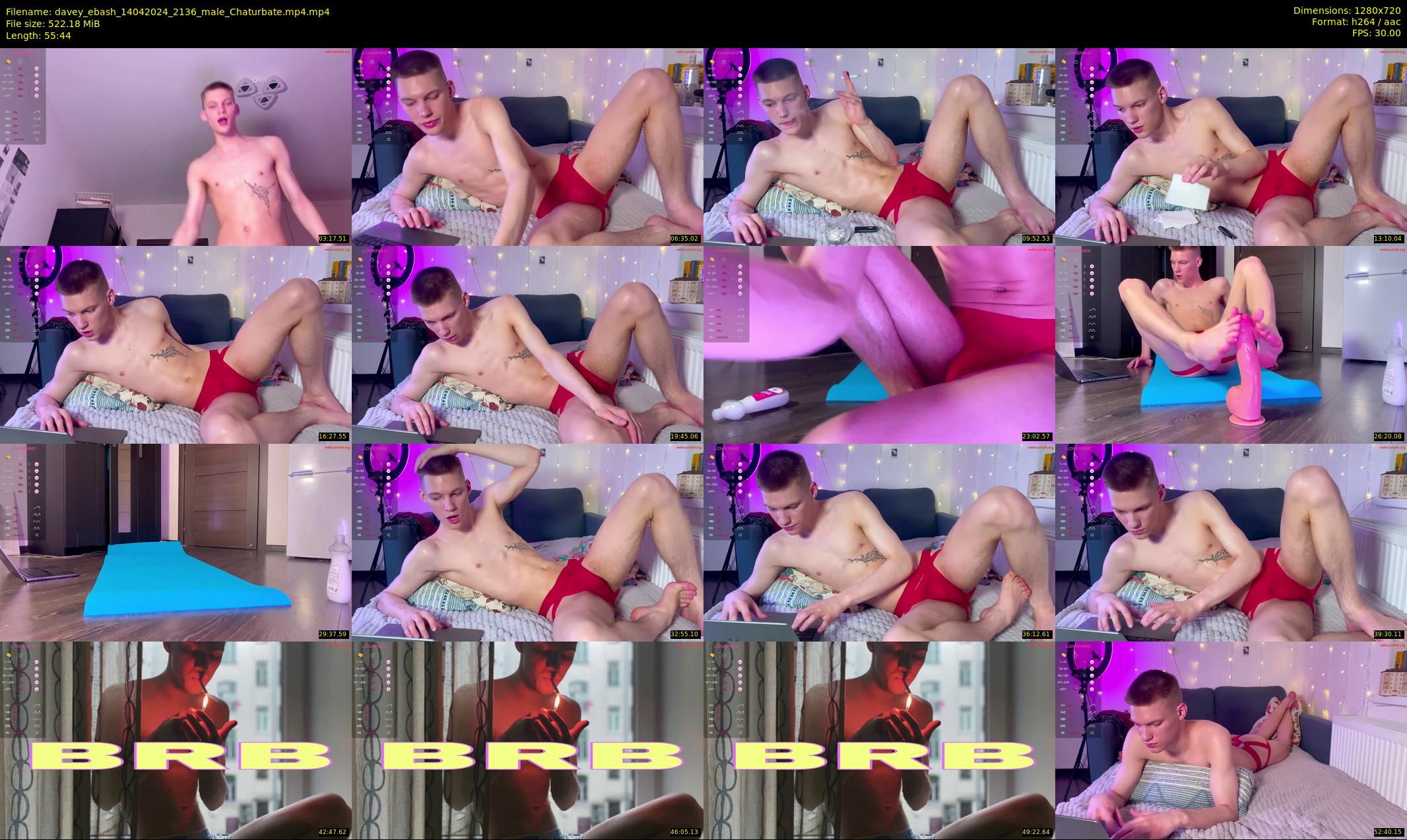 davey_ebash — 56 minute Chaturbate male cam show recording, 720p, Apr 14, 2024