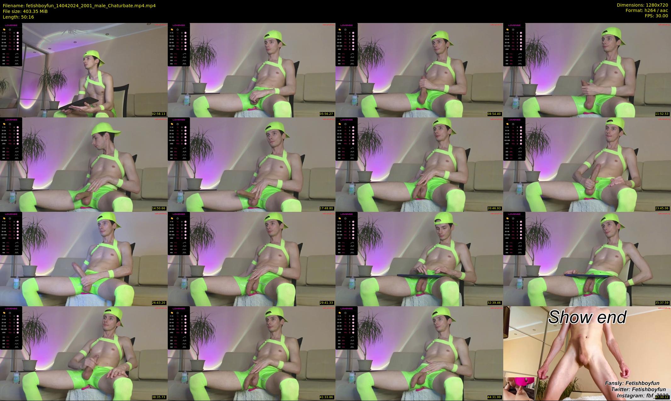 fetishboyfun — 51 minute Chaturbate male cam show recording, 720p, Apr 14, 2024