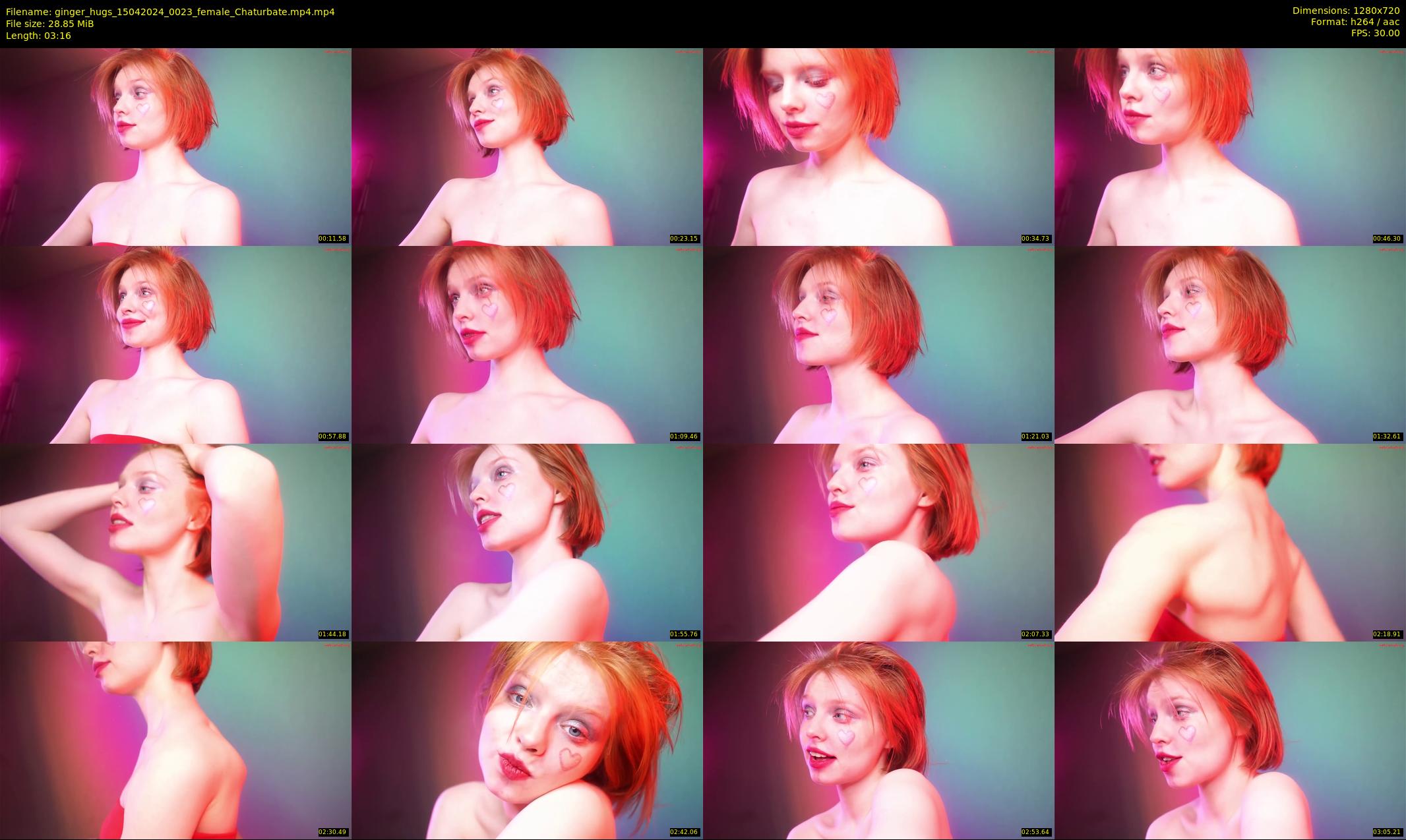 ginger_hugs — 4 minute Chaturbate female cam show recording, 720p, Apr 15, 2024