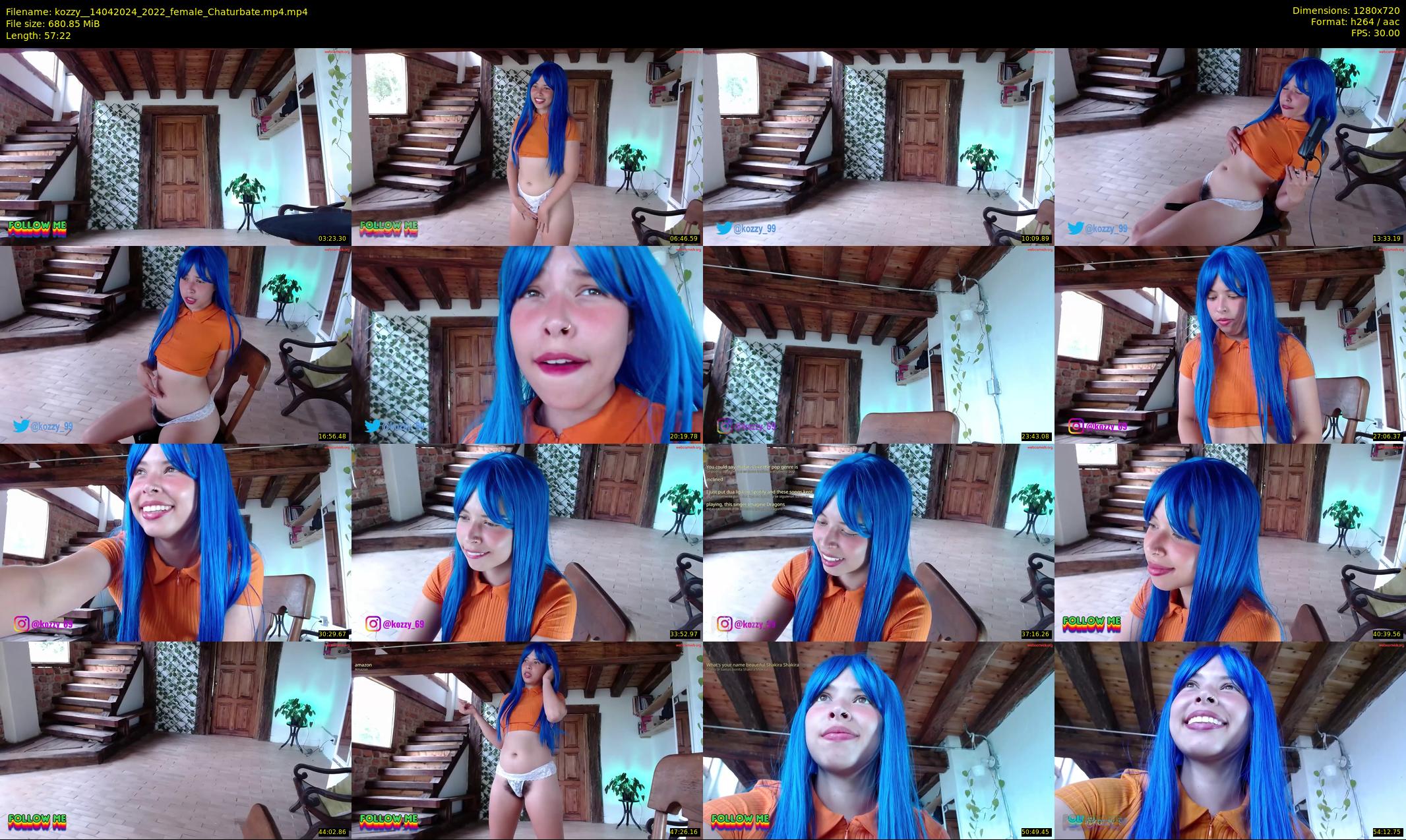 kozzy_ — 58 minute Chaturbate female cam show recording, 720p, Apr 14, 2024