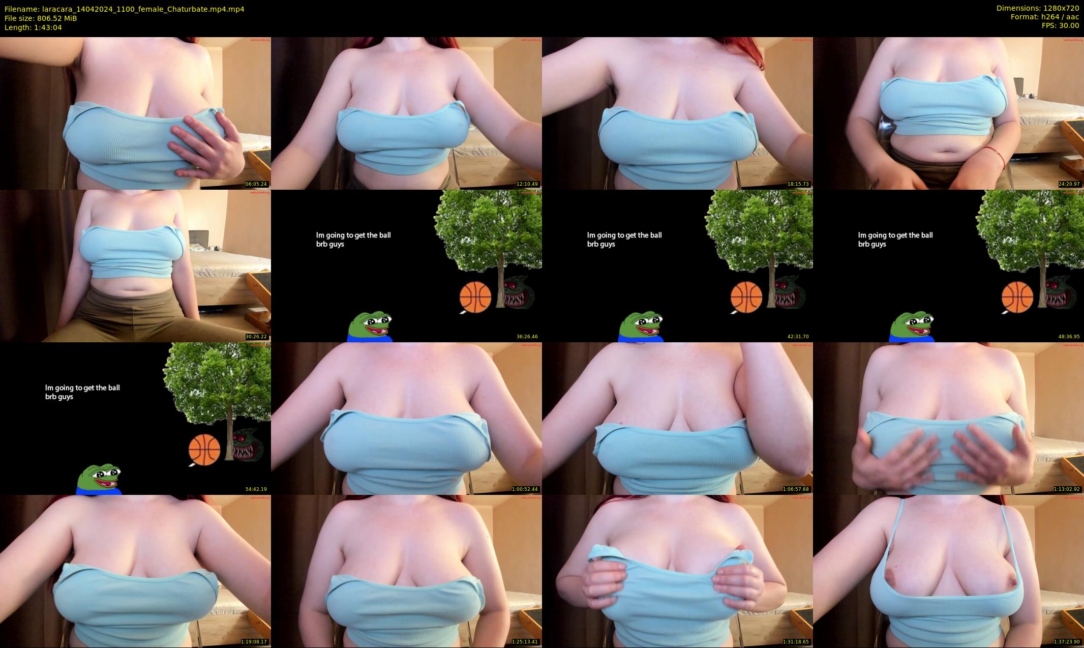 laracara — 104 minute Chaturbate female cam show recording, 720p, Apr 14, 2024
