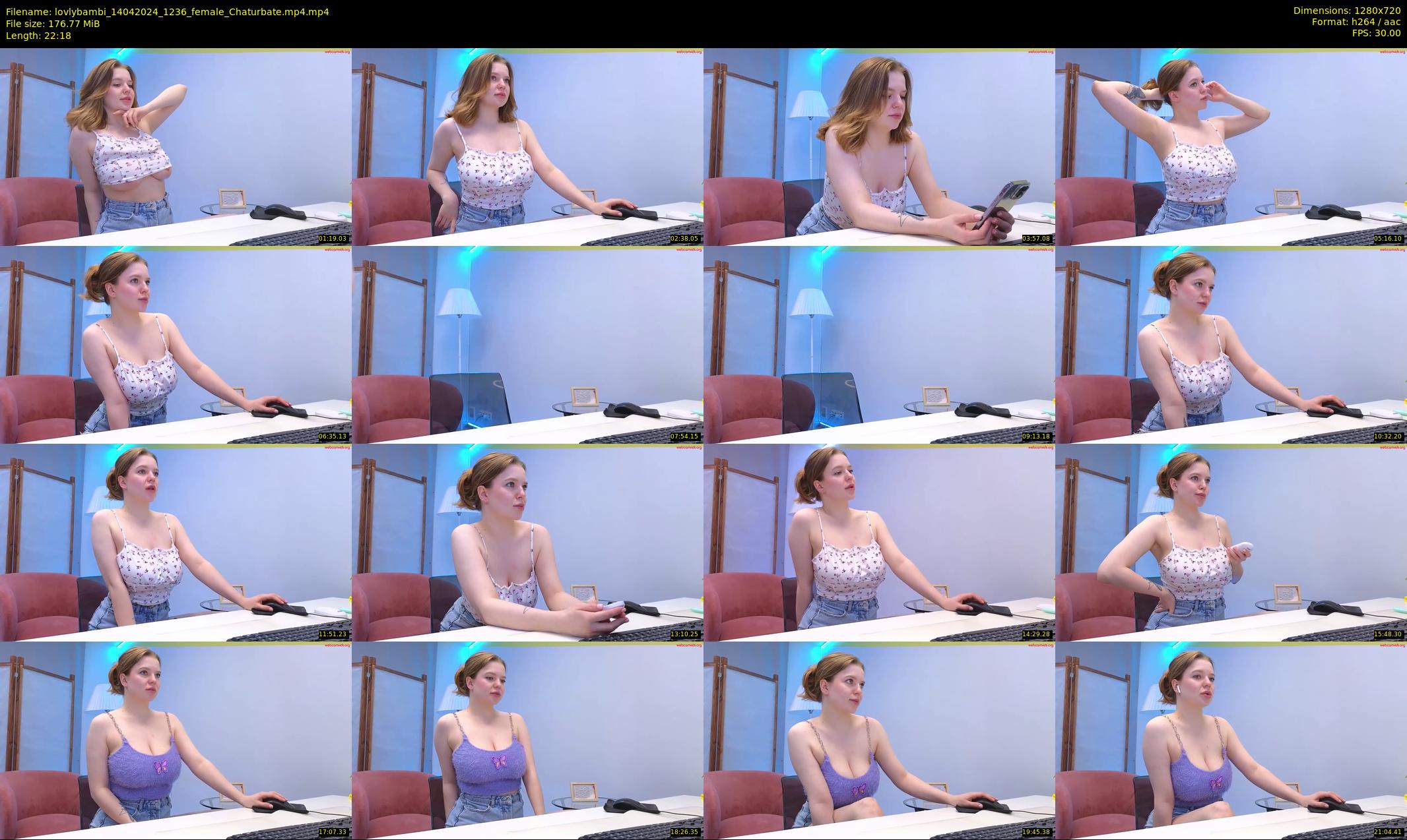 lovlybambi — 23 minute Chaturbate female cam show recording, 720p, Apr 14, 2024