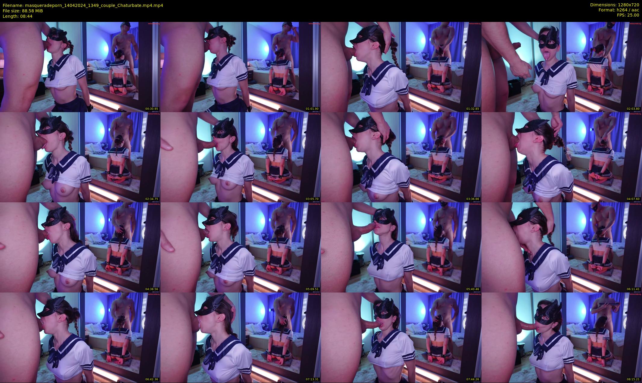 masqueradeporn — 9 minute Chaturbate couple cam show recording, 720p, Apr 14, 2024