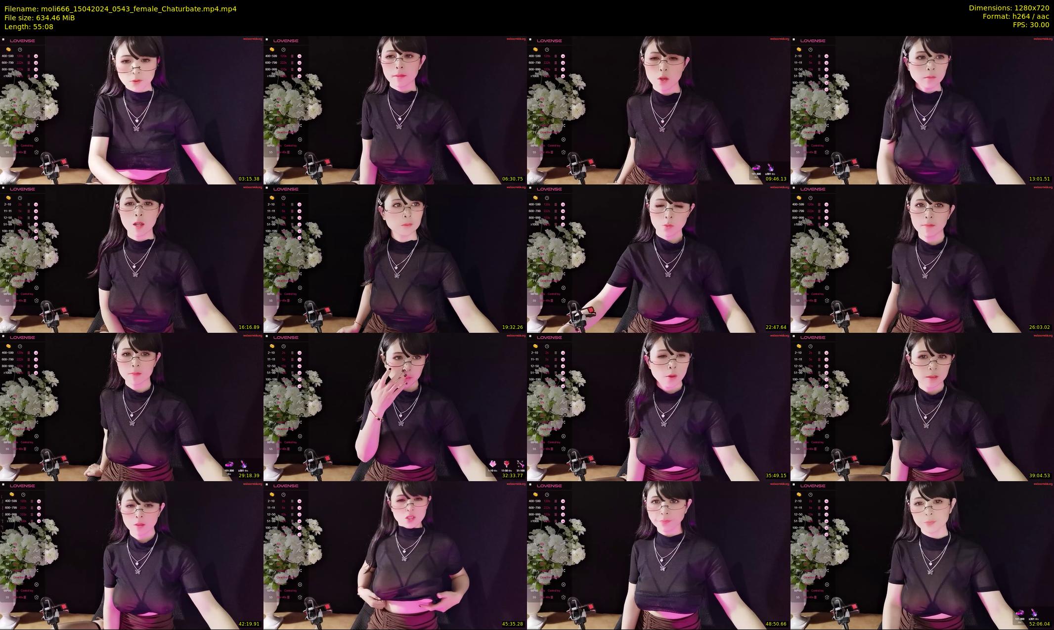 moli666 — 56 minute Chaturbate female cam show recording, 720p, Apr 15, 2024
