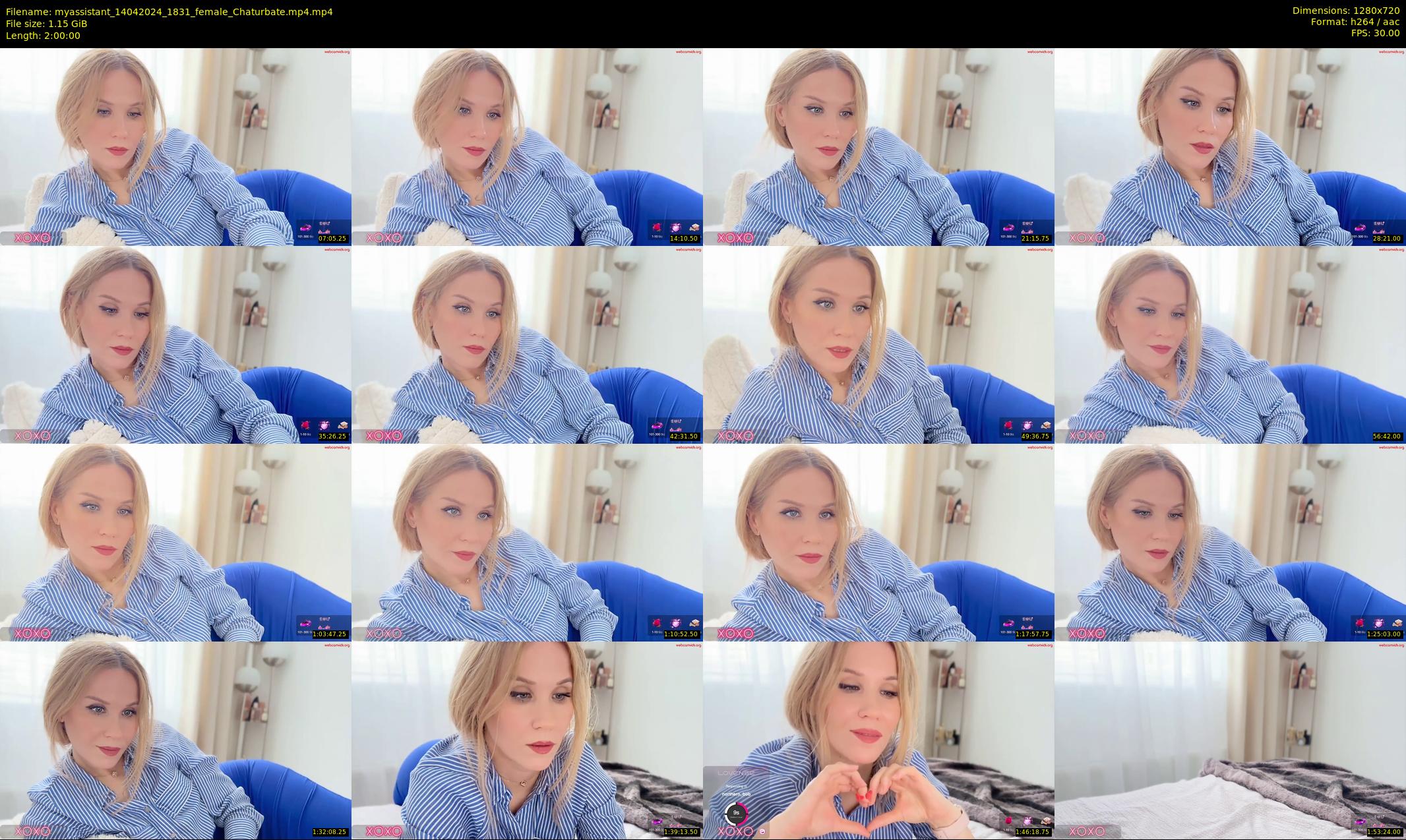 myassistant — 120 minute Chaturbate female cam show recording, 720p, Apr 14, 2024