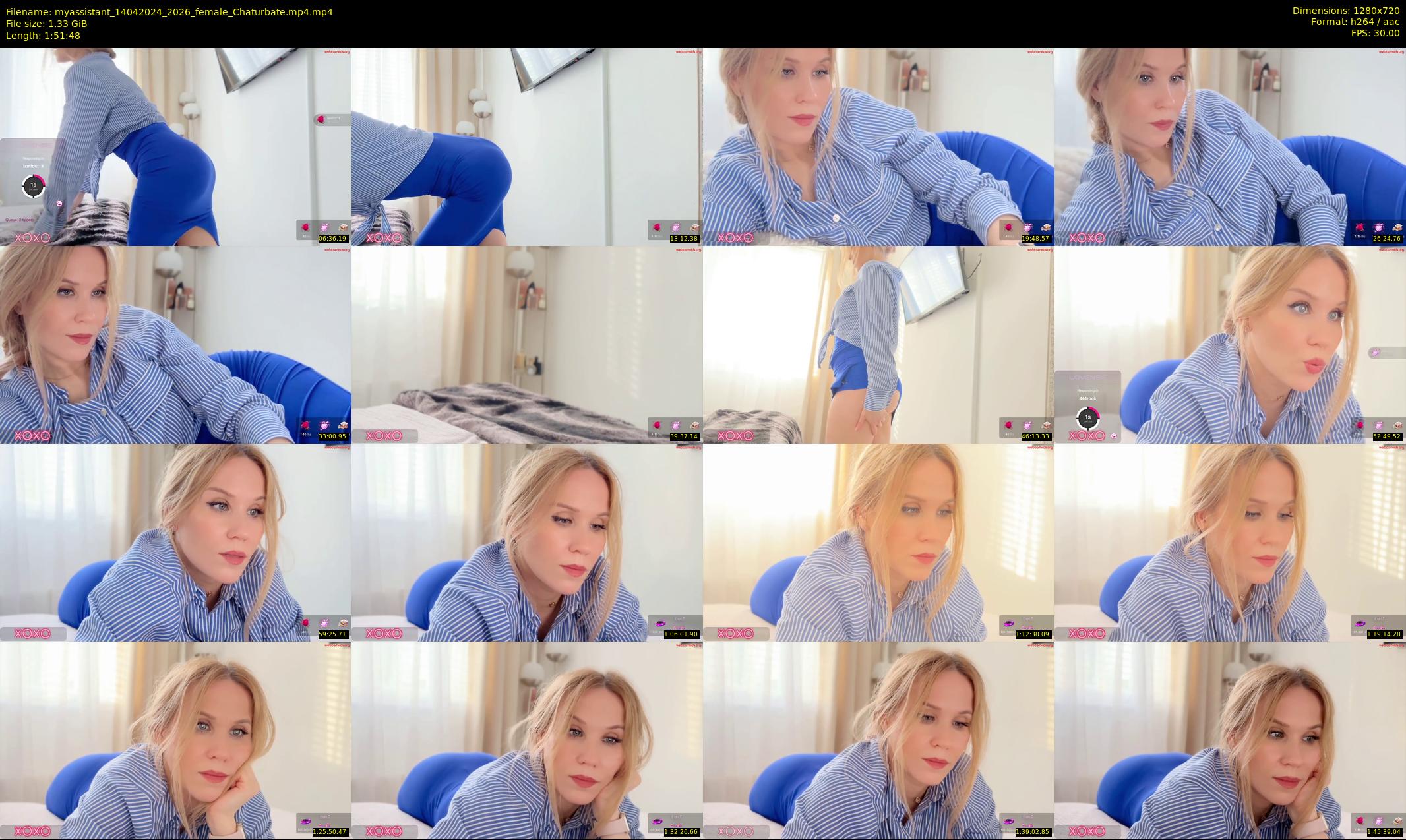 myassistant — 112 minute Chaturbate female cam show recording, 720p, Apr 14, 2024