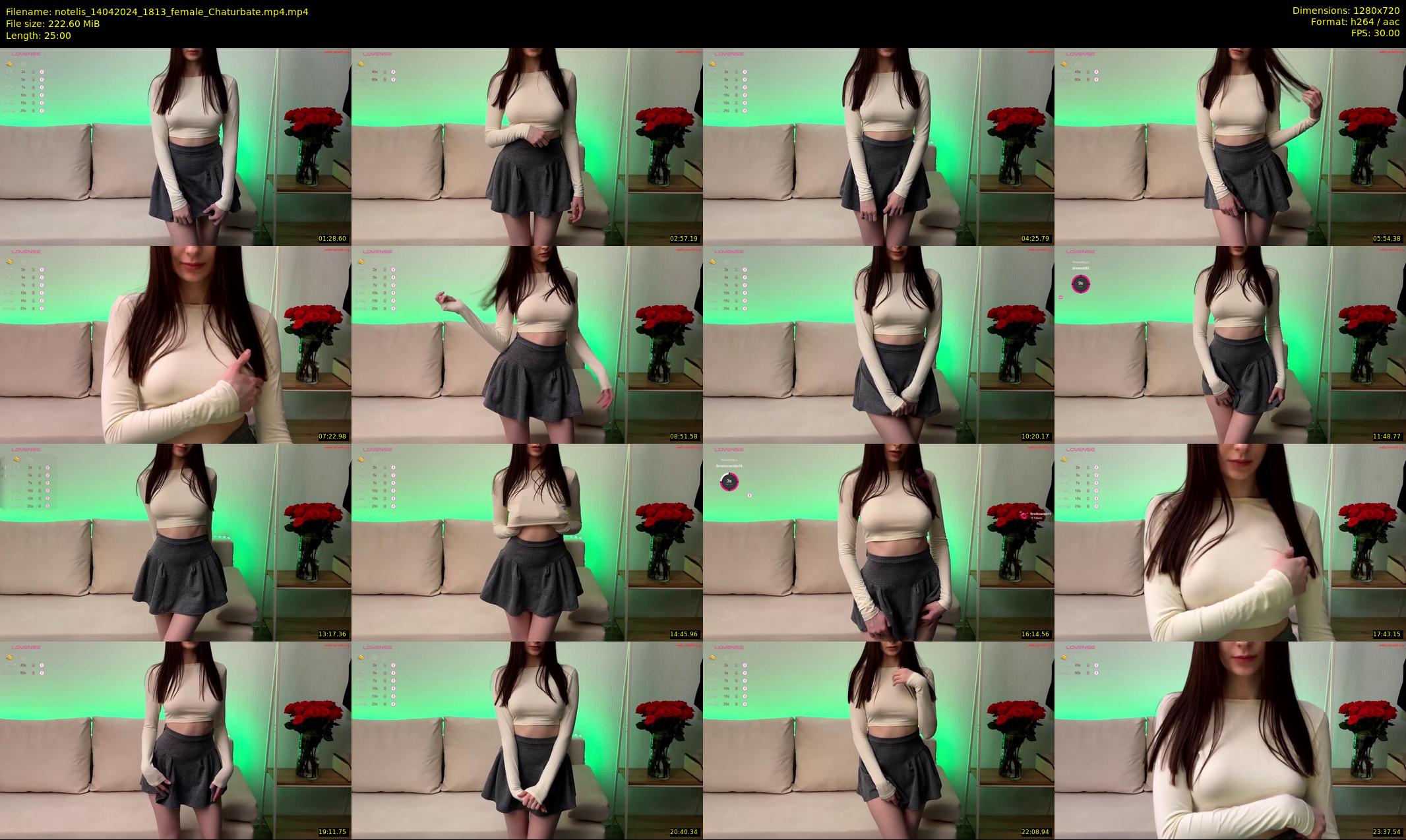 notelis — 25 minute Chaturbate female cam show recording, 720p, Apr 14, 2024