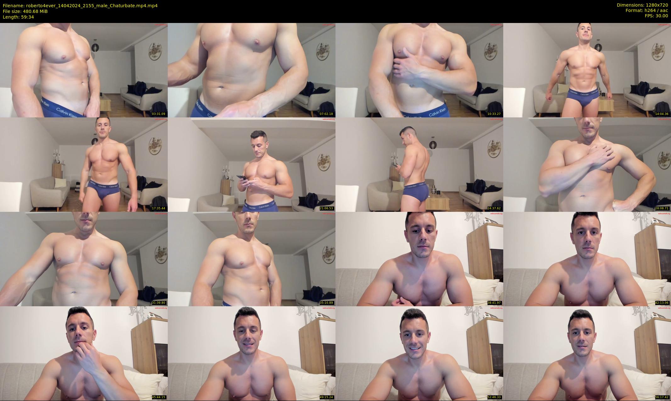 roberto4ever — 60 minute Chaturbate male cam show recording, 720p, Apr 14, 2024