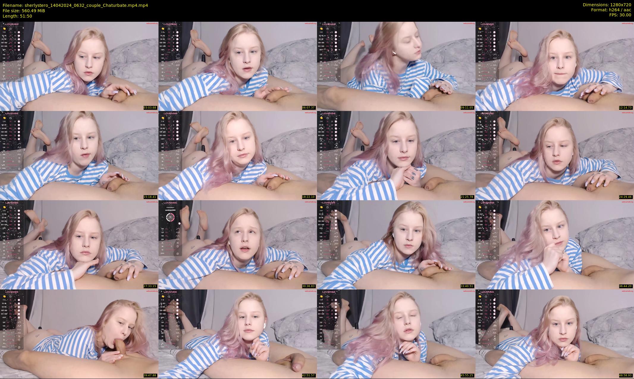 sherlystero — 52 minute Chaturbate couple cam show recording, 720p, Apr 14, 2024
