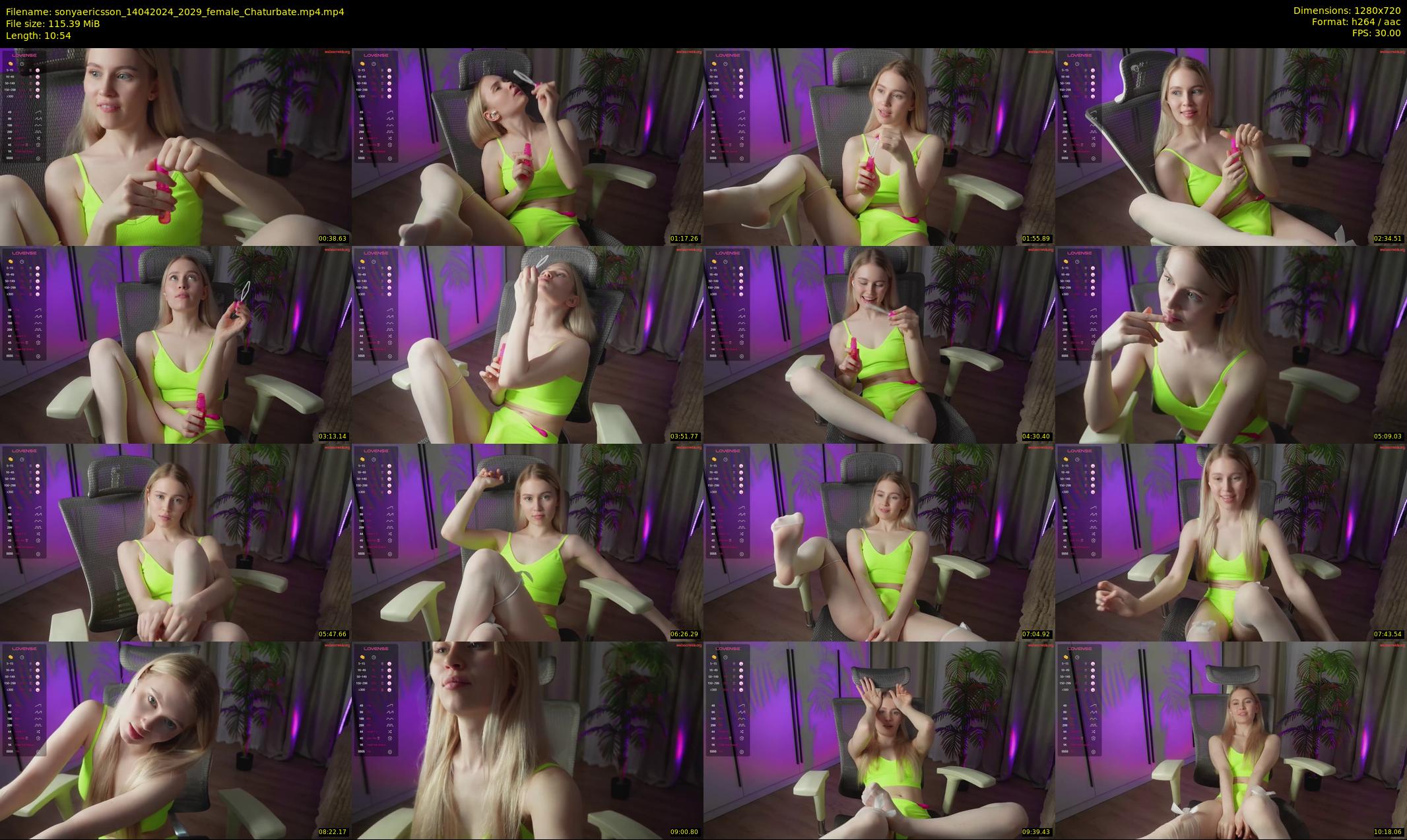 sonyaericsson — 11 minute Chaturbate female cam show recording, 720p, Apr 14, 2024