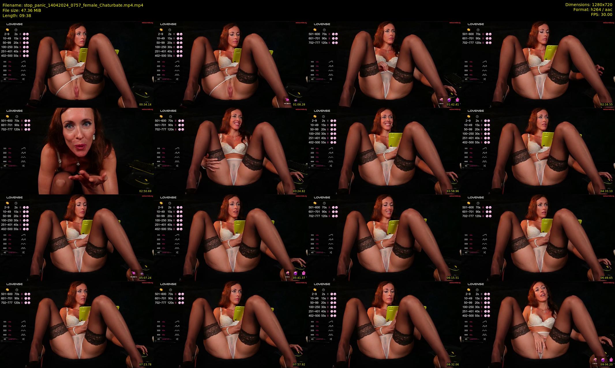 stop_panic — 10 minute Chaturbate female cam show recording, 720p, Apr 14, 2024